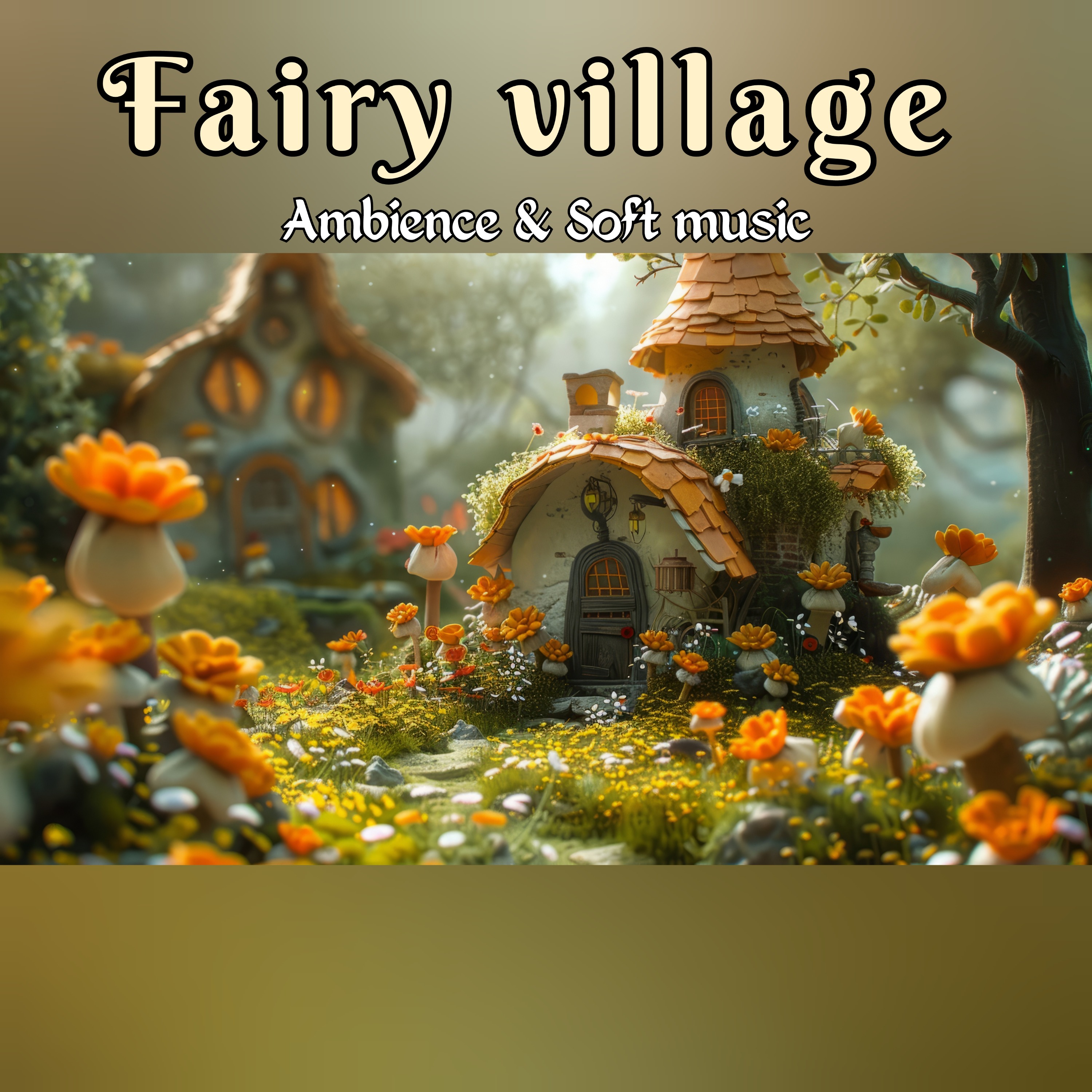 🎧 Enchanted Fairy Village AMBIENCE & SOFT MUSIC 🍄🛖🧚