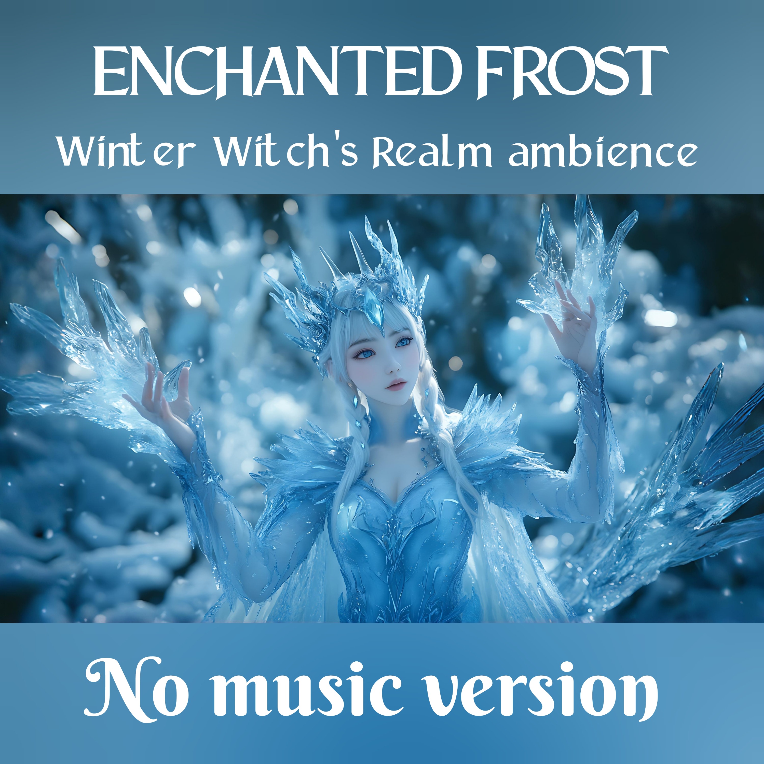 🎧 Winter Witch's Realm ✖️No Music Version  | frozen castle | eternal frost atmosphere