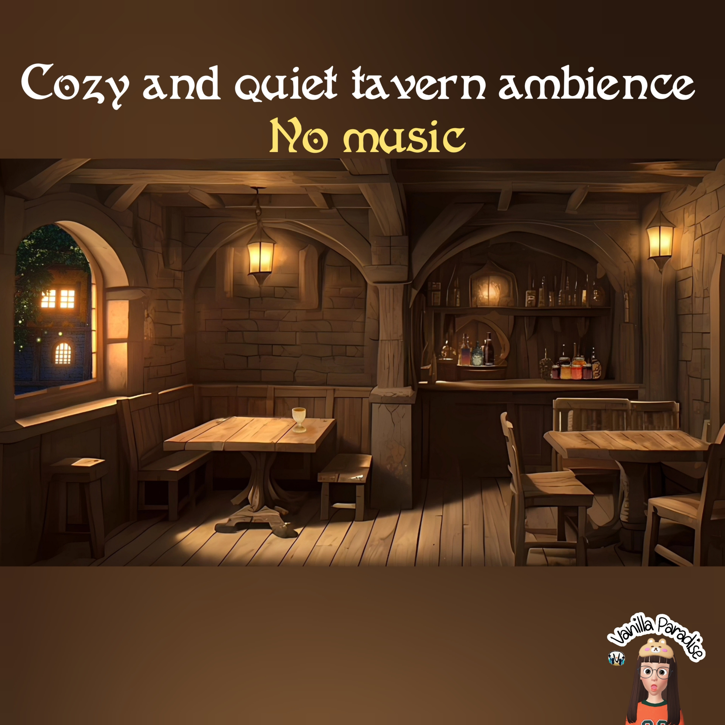 🎧​Quiet​ tavern asmr​ ambience 📌No​ ​Music​