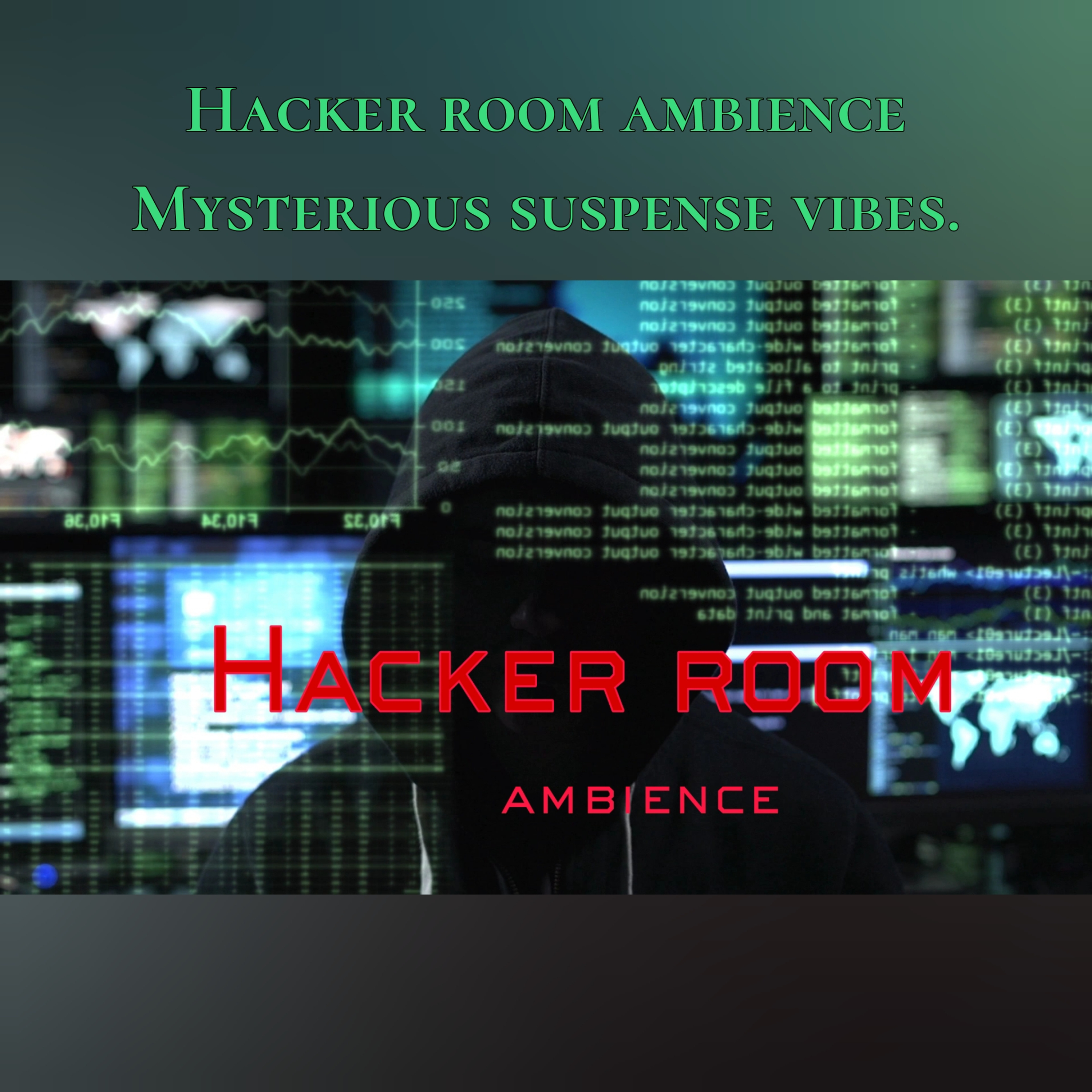🎧​Hacker​ room​ ambience​ | cyber crime | computer​ hacking​ | Mysterious​ suspense​ vibes.