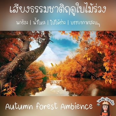 🎧 Enchanted Autumn forest Ambience | nightingale singing | calm river เสียงป่าฤดูใบไม้ร่วง