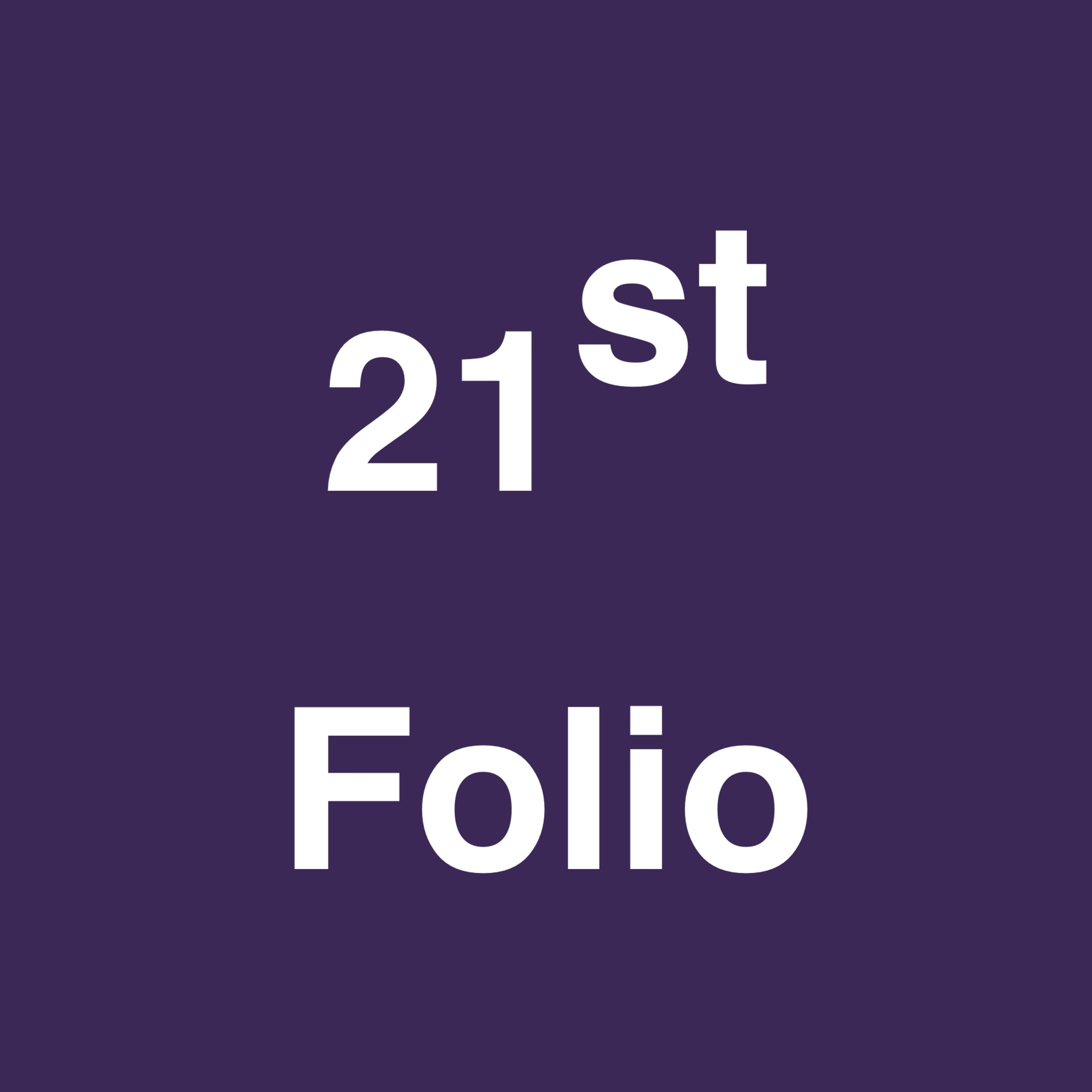 21st Folio Podcast