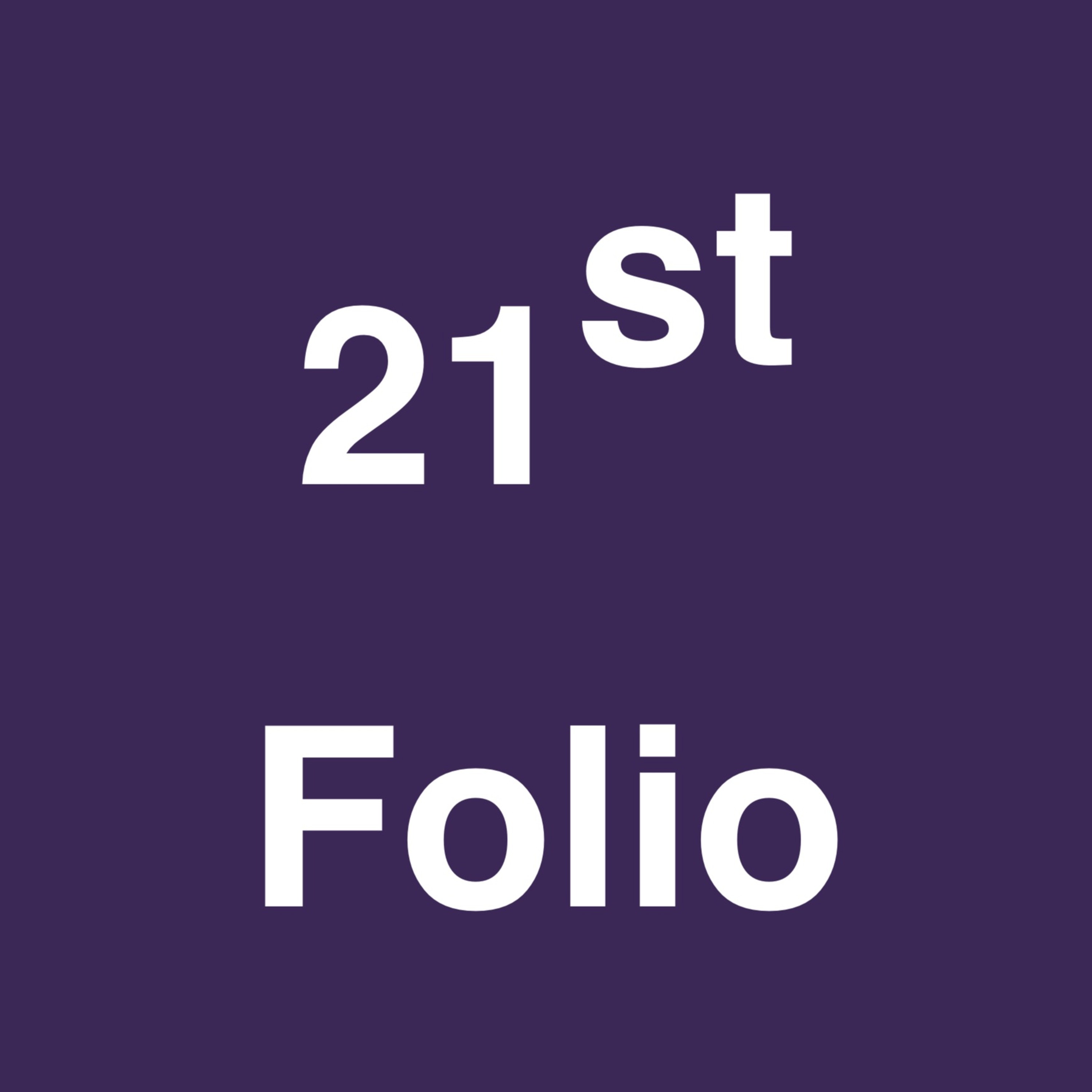 21st Folio Podcast podcast cover