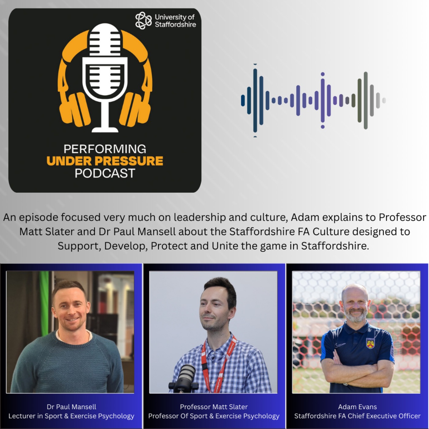 Performing Under Pressure Podcast : Adam Evans (Staffordshire FA CEO) episode artwork
