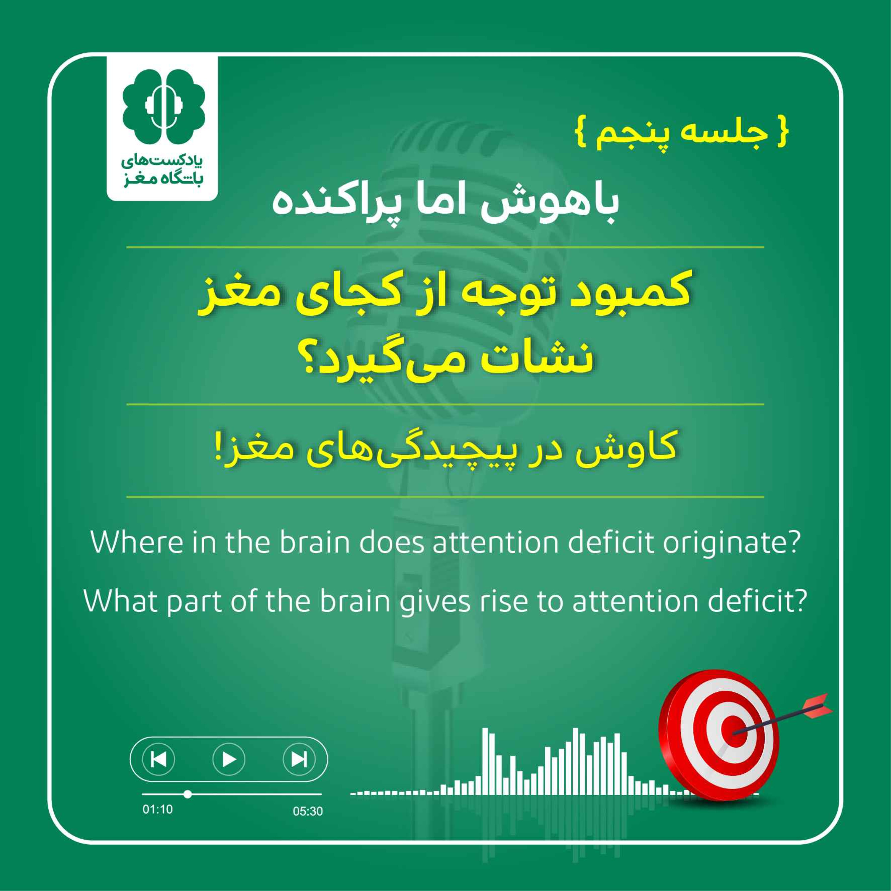 (جلسه پنجم، پارت اول) کمبود توجه از کجای مغز نشات می‌گیرد؟ episode artwork