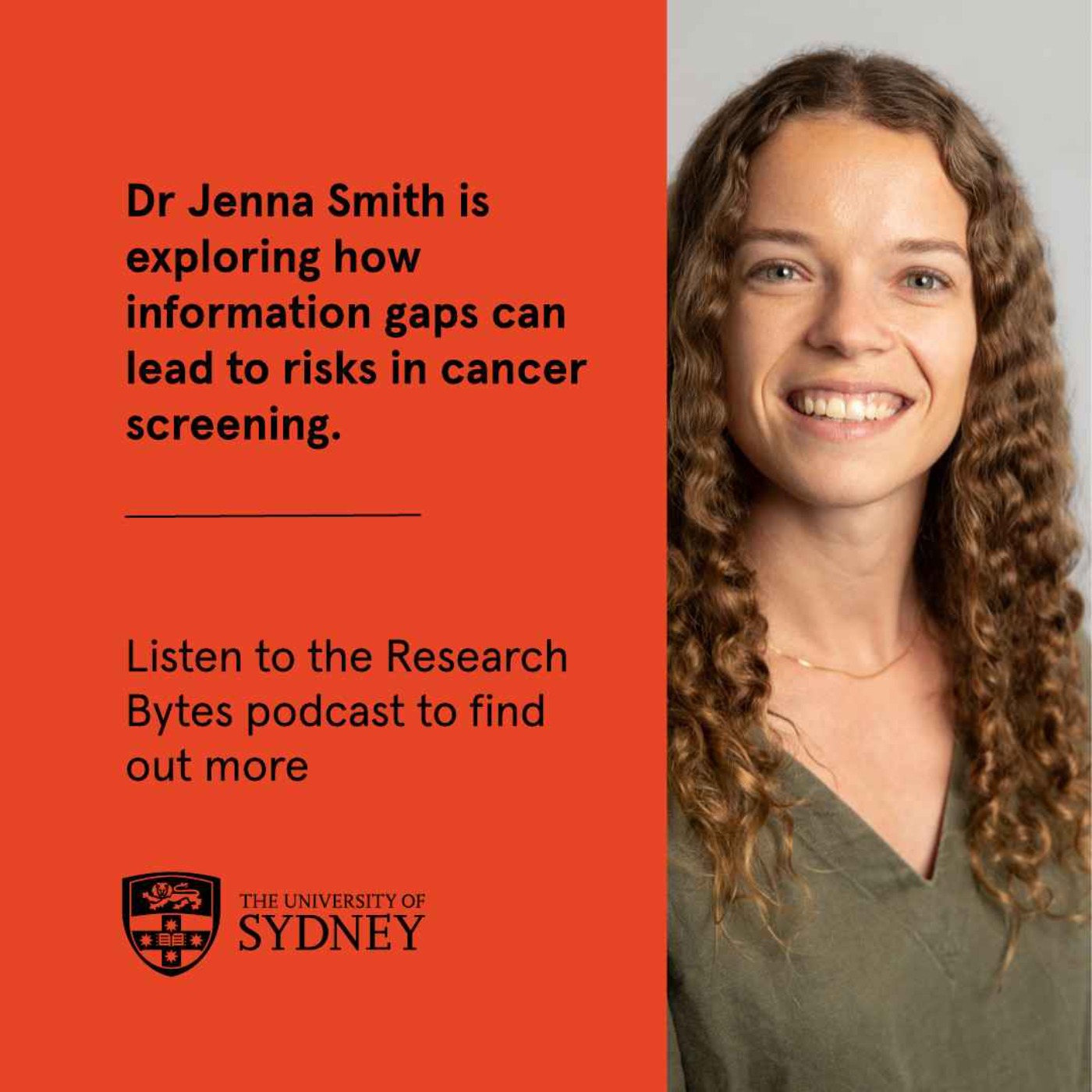 Dr Jenna Smith is exploring how information gaps can lead to risks in cancer screening episode artwork