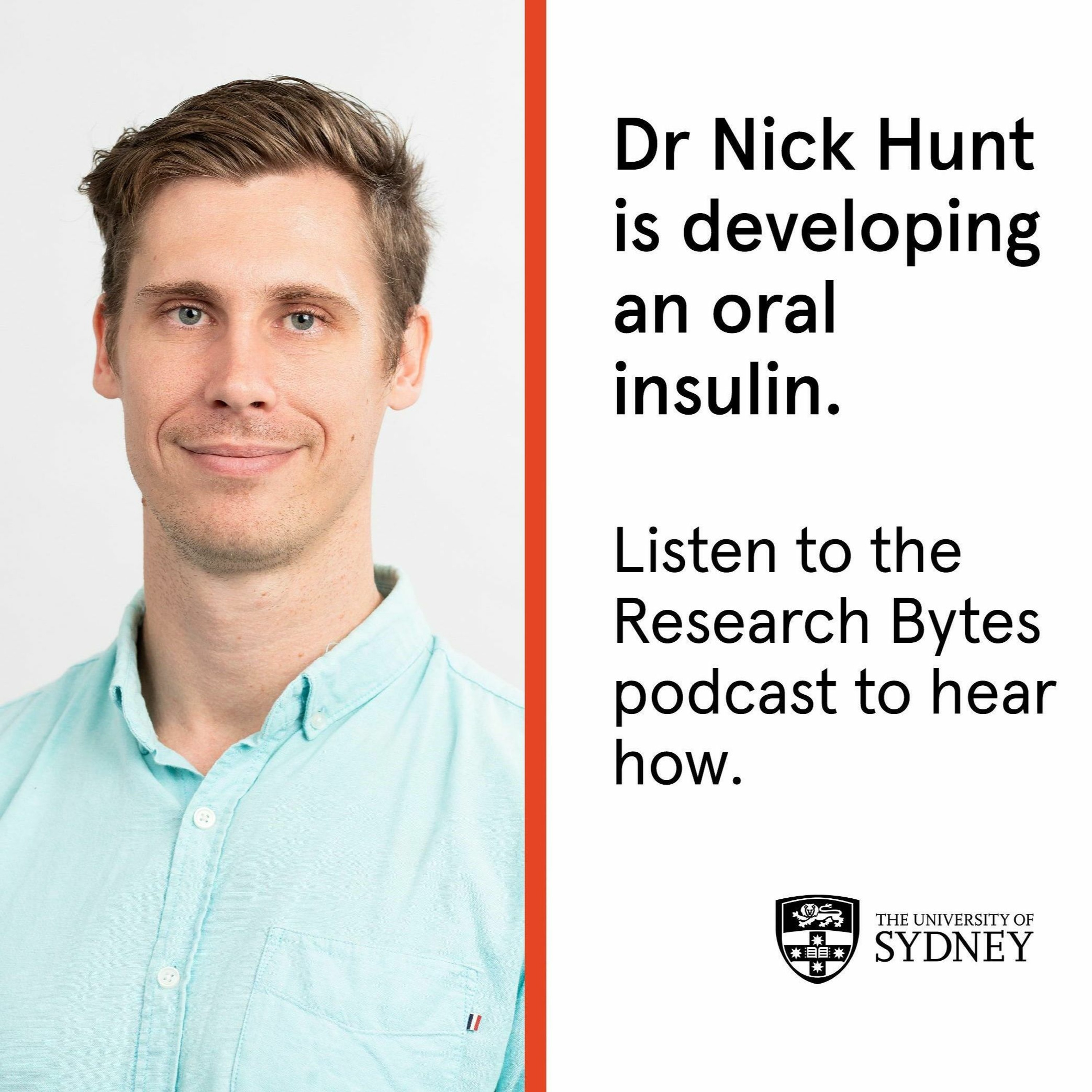cover art for Dr Nick Hunt and developing oral insulin