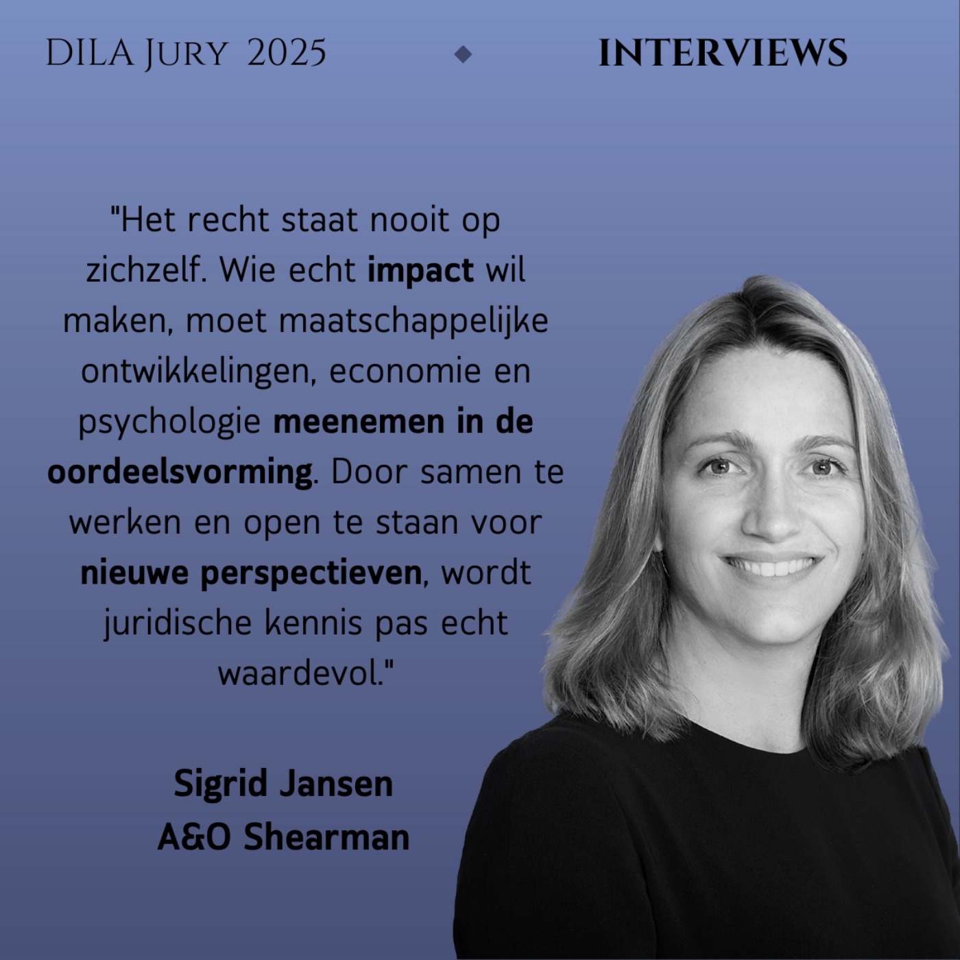 Sigrid Jansen (A&O Shearman) over het belang van maatschappelijke betrokkenheid