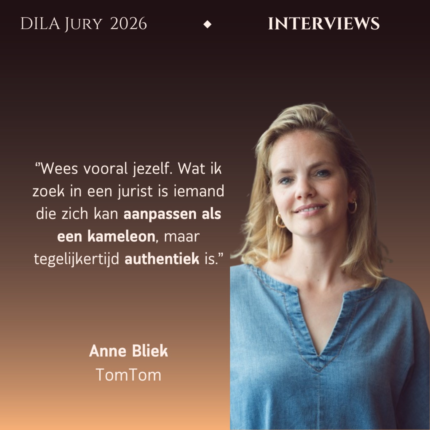 Anne Bliek (TomTom) over de zoektocht naar een juridische kameleon Anne Bliek (TomTom) over de zoektocht naar een juridische kameleon
