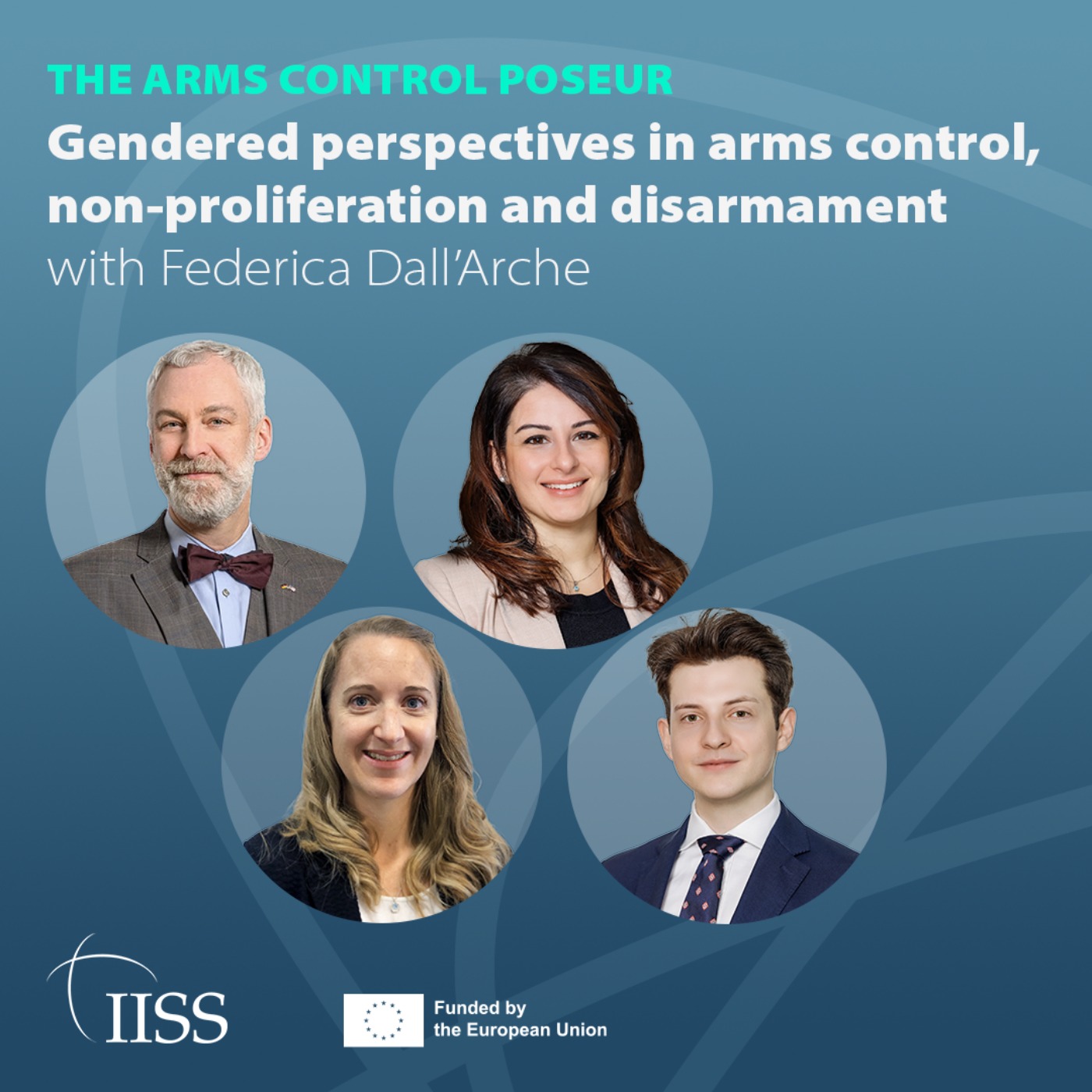 cover art for Gendered perspectives in arms control, non-proliferation and disarmament with Federica Dall’Arche  