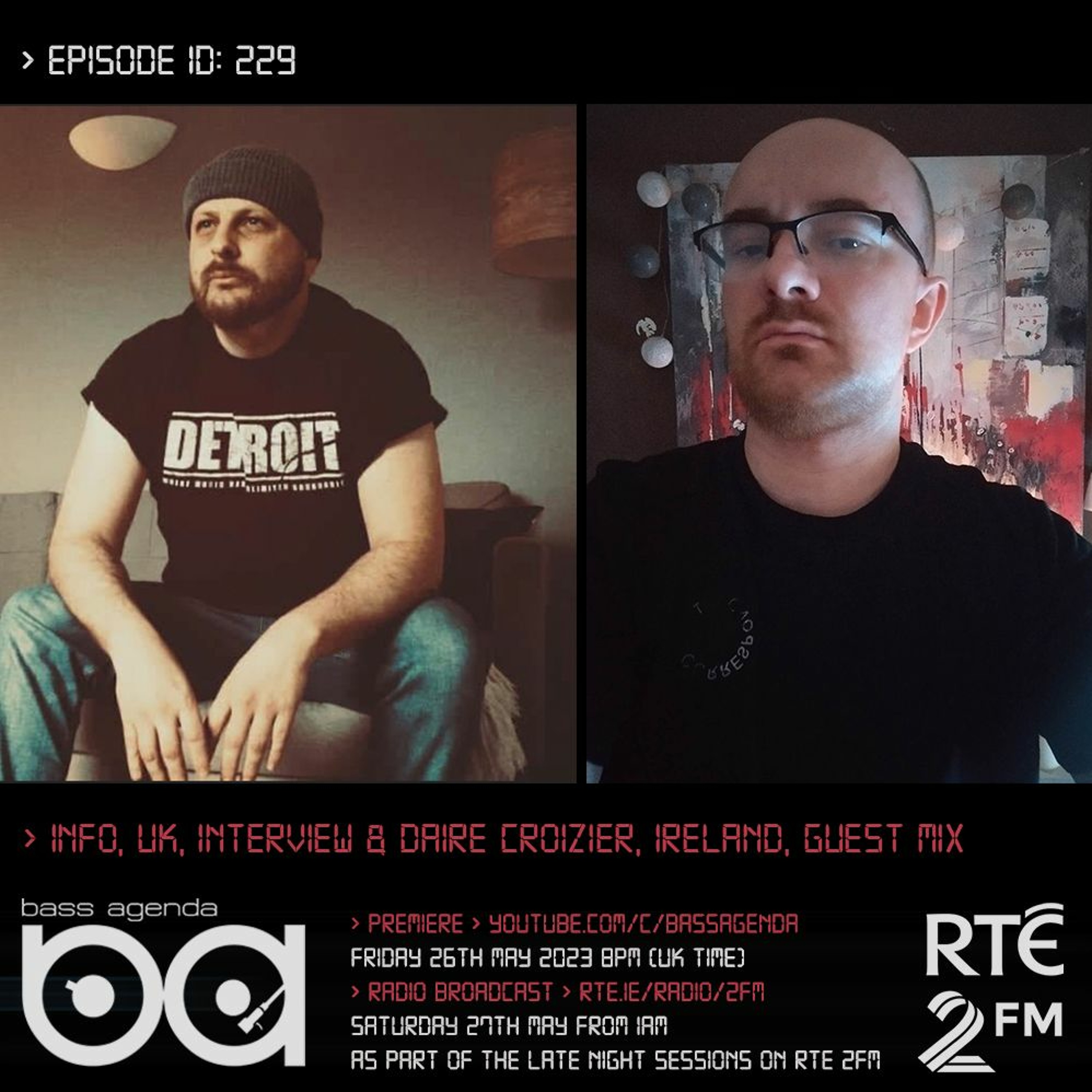 BassAgenda 229: iNFO interview & selections plus Dáire Crozier guest mix