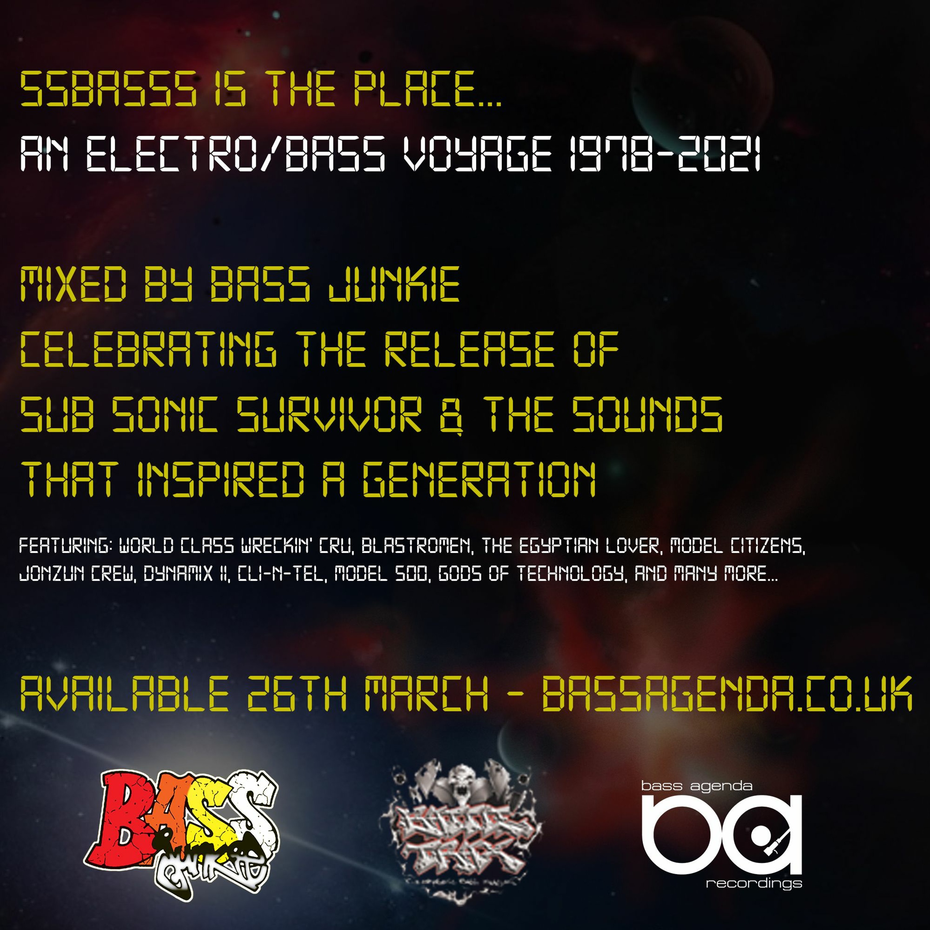SSBASSS Is The Place, mixed by Bass Junkie - Electro from 1978 to 2021 episode artwork