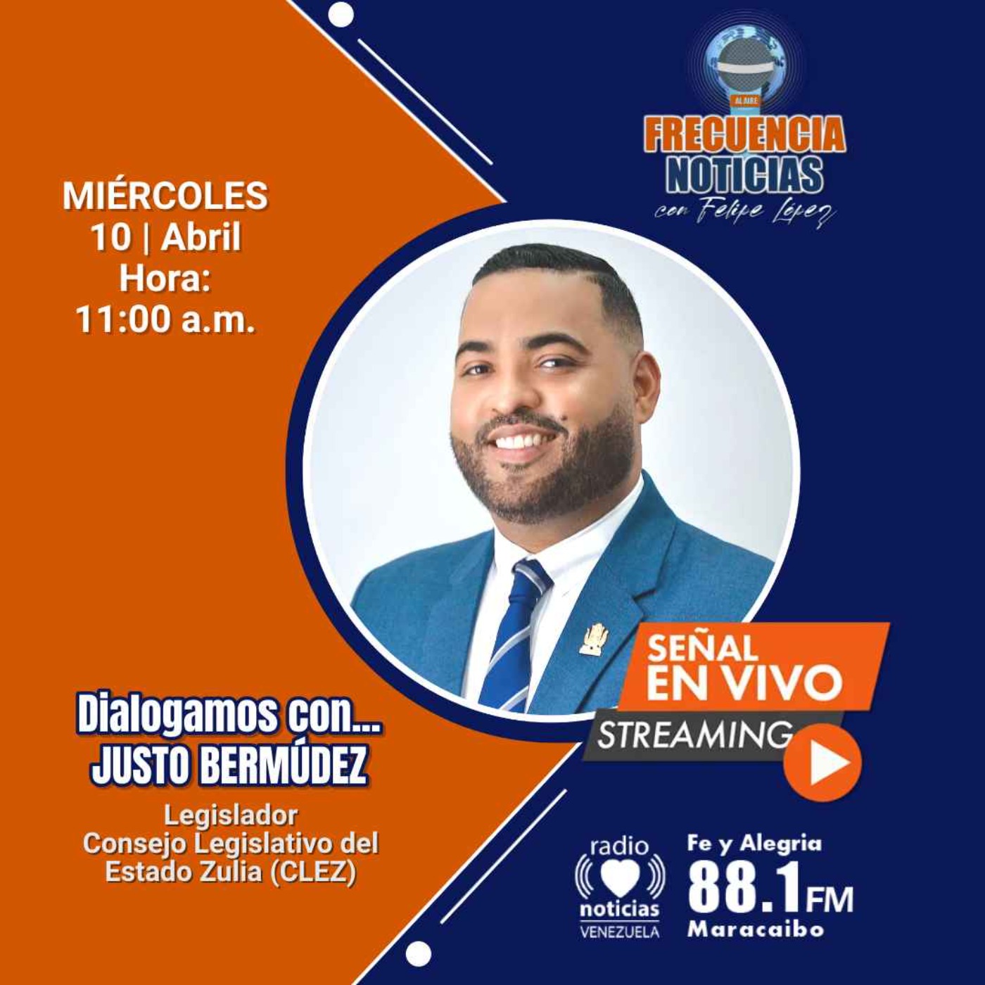 Frecuencia Noticias 491 - Legislador Justo Bermúdez / Detención de Tareck El Aissami episode artwork