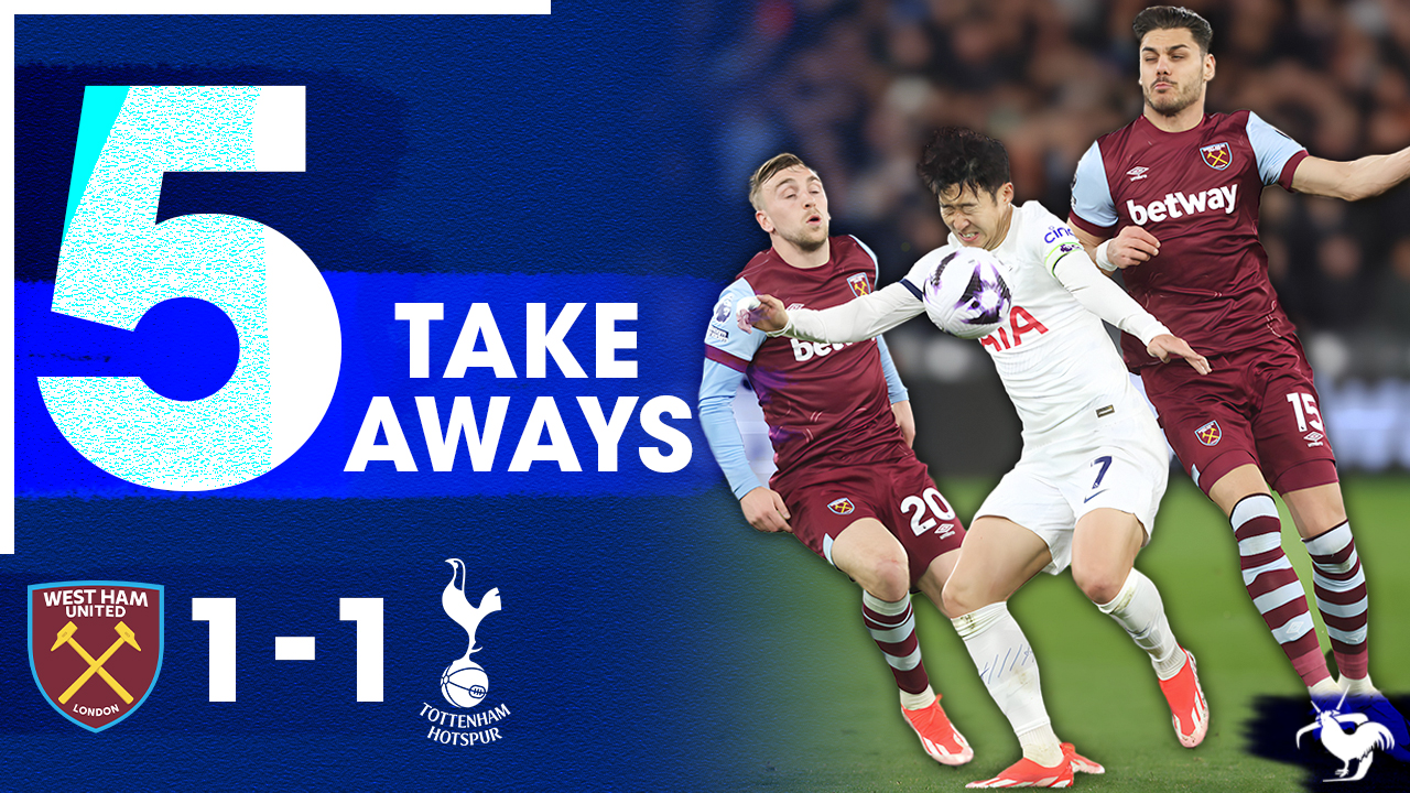 BETTER BISSOUMA! West Ham 1-1 Tottenham [5 TAKE AWAYS] episode artwork