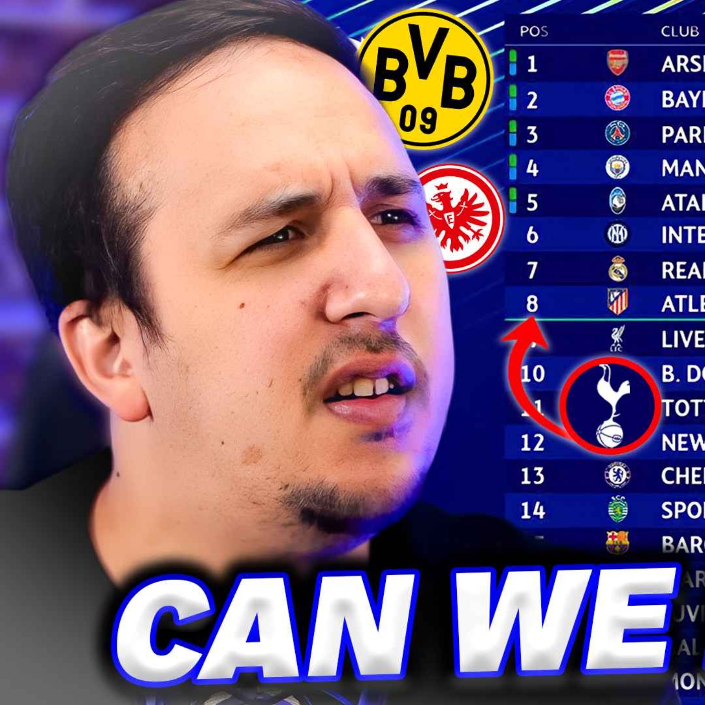 Will Tottenham Finish In The Top 8 Of The Champions League? episode artwork