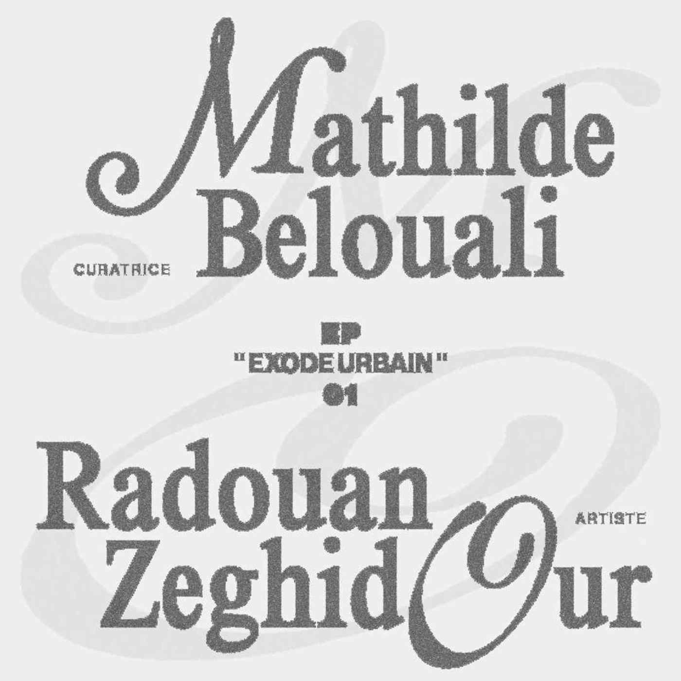 Mathilde Belouali & Radouan Zeghidour : « Exode urbain »