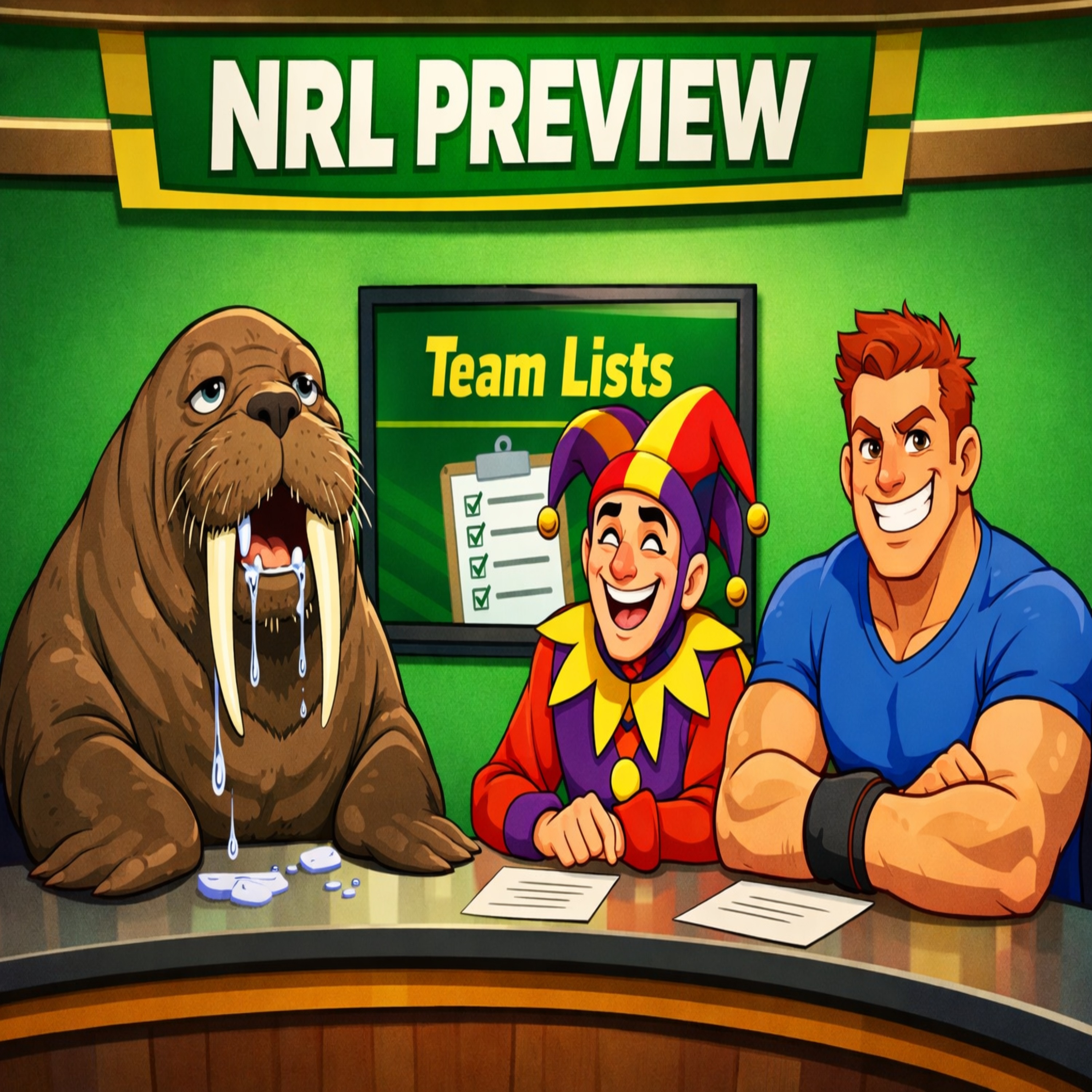 Origin 1 wrap + NRL Rd 13 preview episode artwork