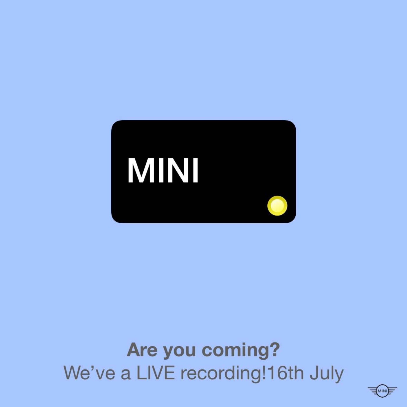 Are you coming?