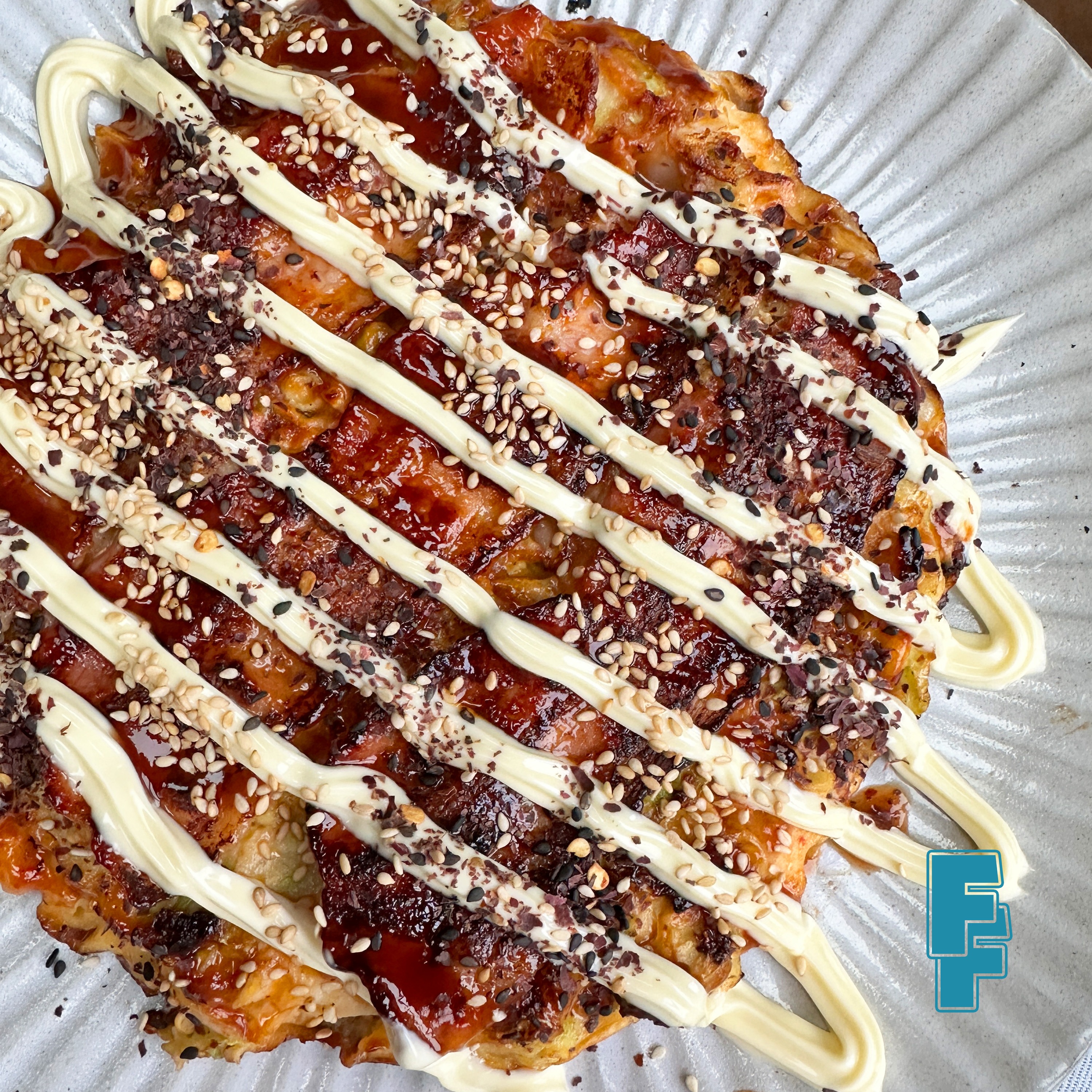 cover art for Bacon & Kimchi Okonomiyaki (Japanese Pancake) with Laura Smyth