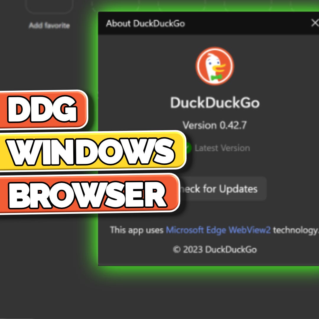 DuckDuckGo Unveils New Windows Browser - SR139 - podcast episode cover