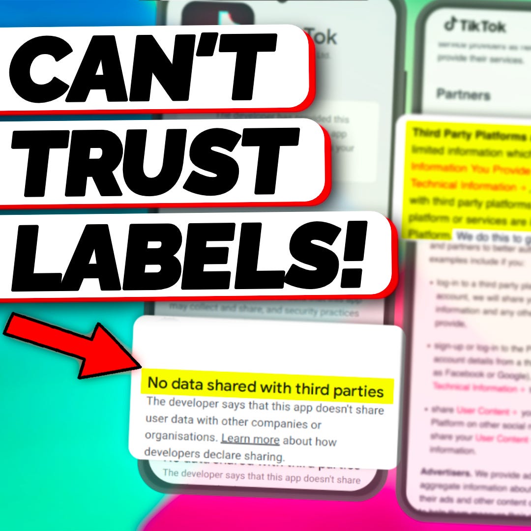 Google Privacy Labels Are Misleading! - SR123