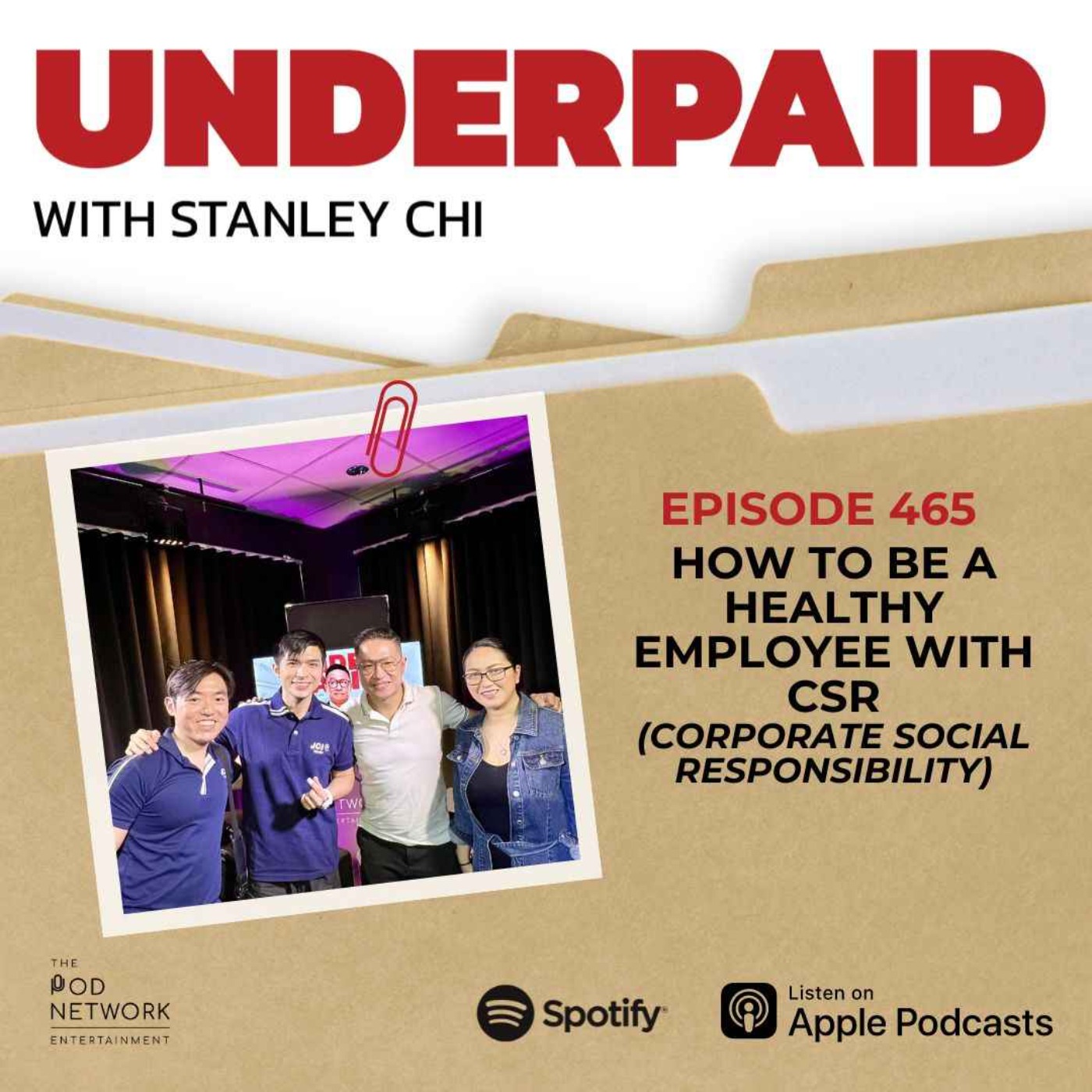 cover art for Episode 465: How to be a healthy employee with CSR (Corporate Social Responsibility)