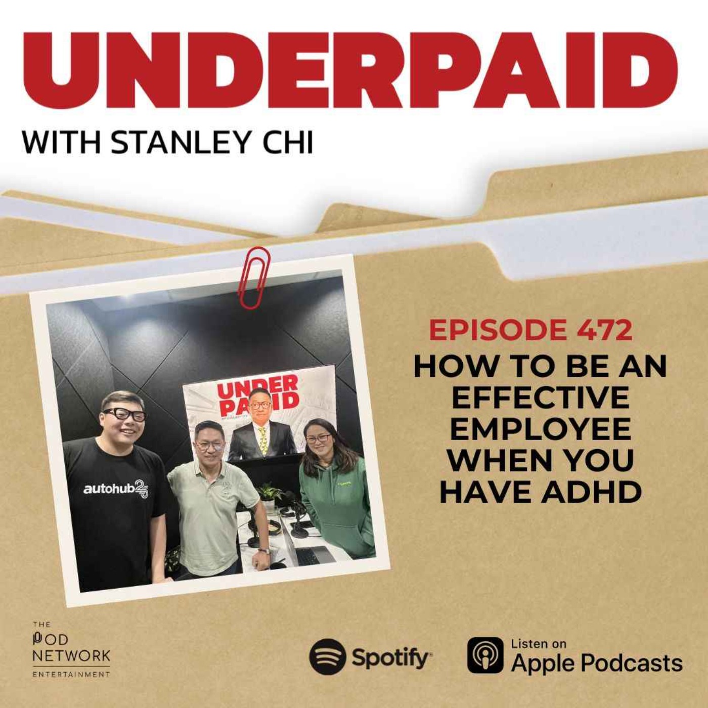 cover art for Episode 472: How to be an effective employee when you have ADHD