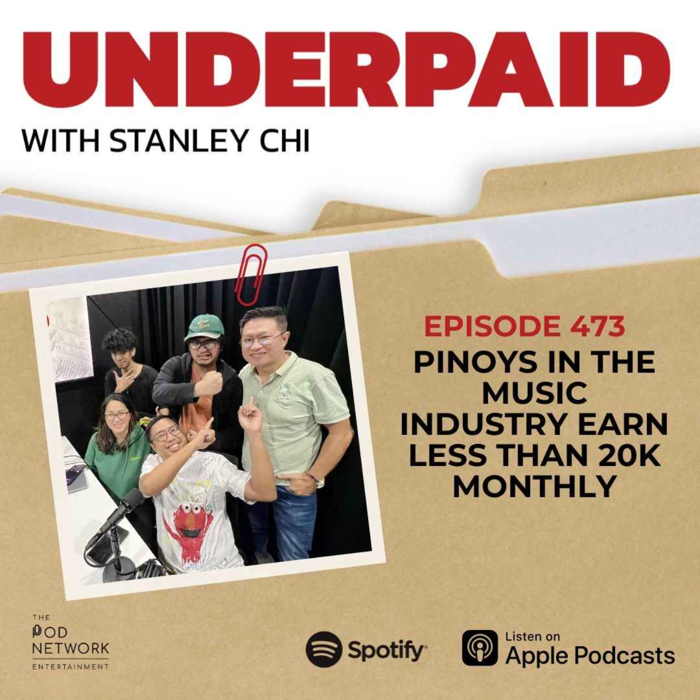 cover art for Episode 473: Pinoys in the music industry earn less than 20k monthly