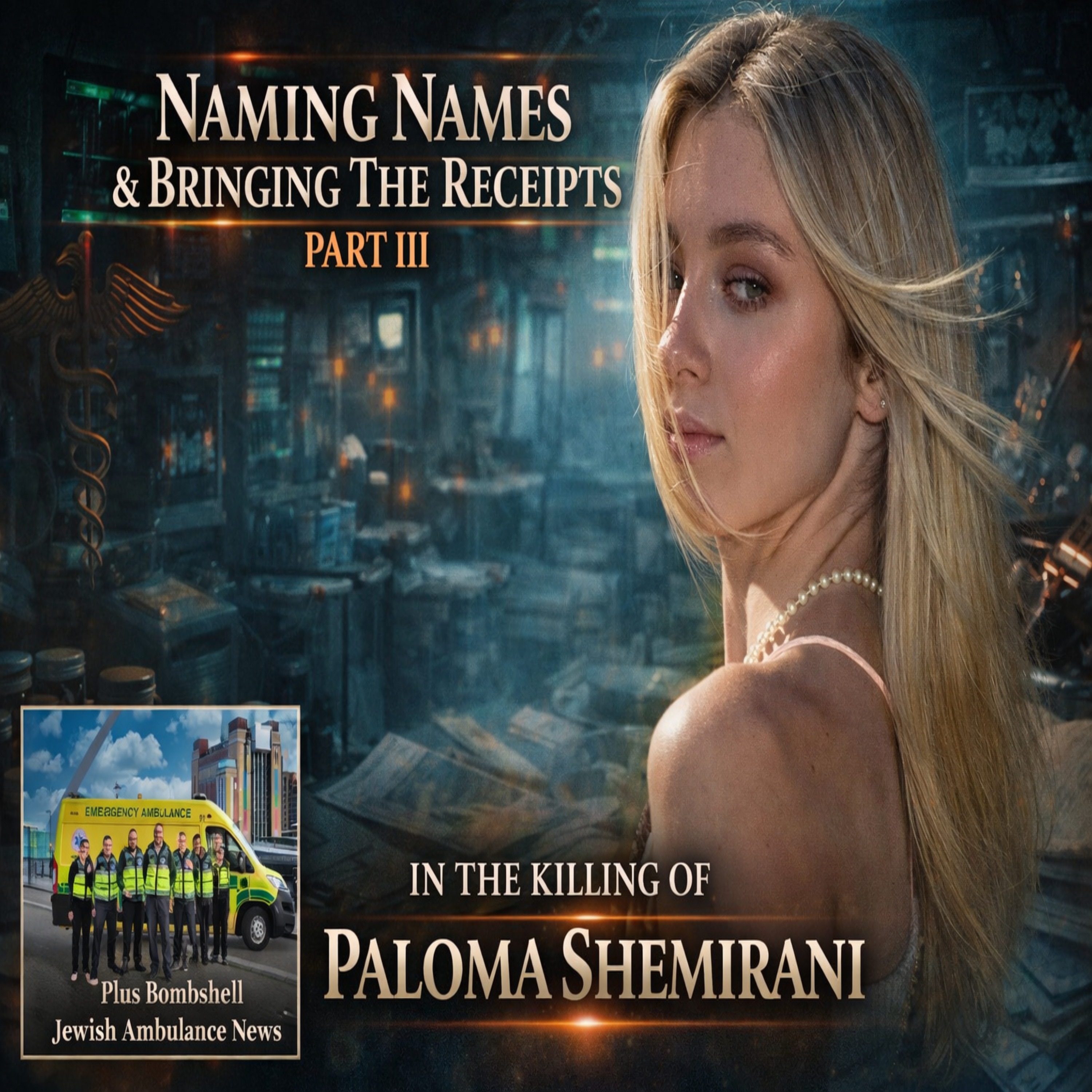 Naming Names & Bringing The Receipts In The Killing Of Paloma Shemirani - Part III - Plus Bombshell Jewish Ambulance News!