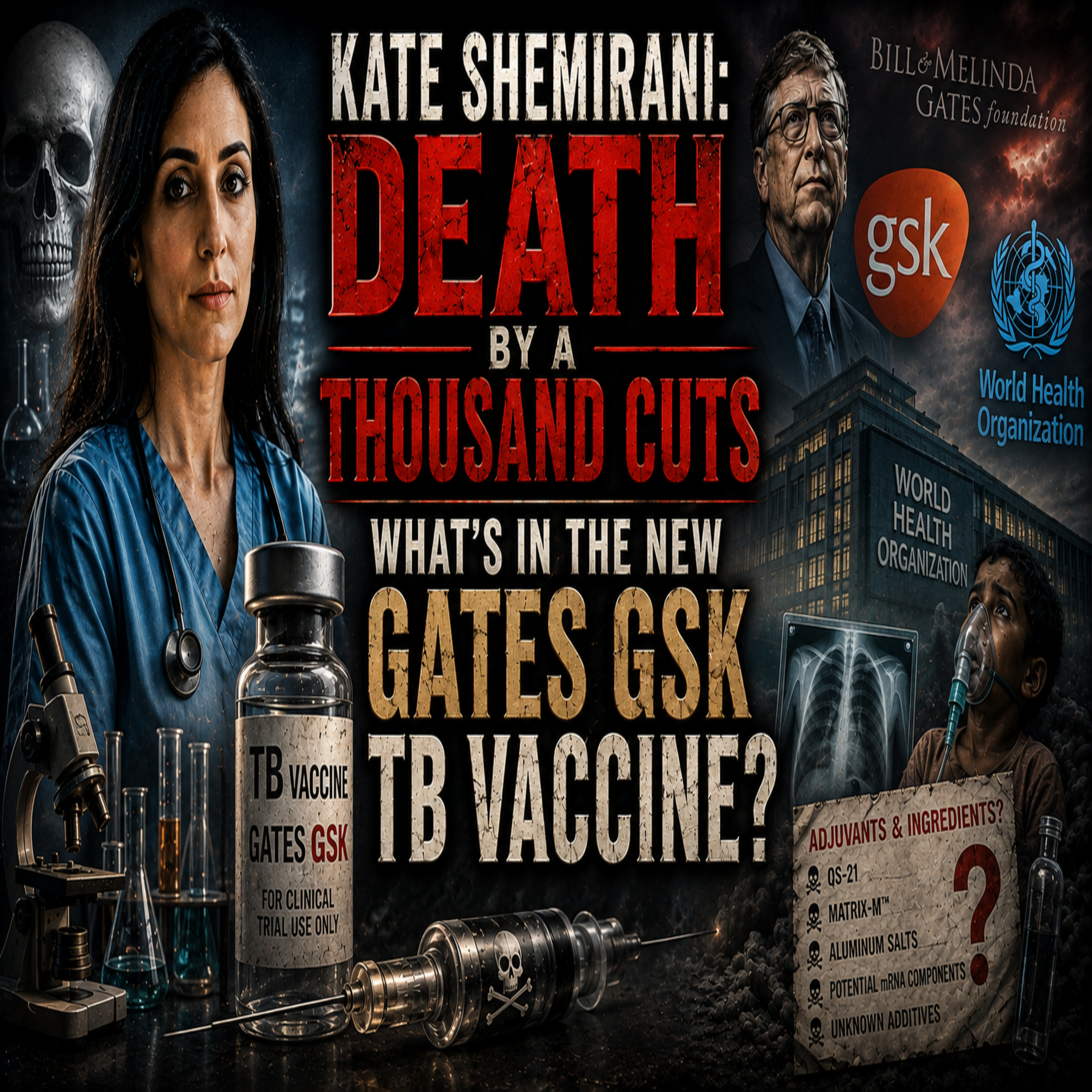 Kate Shemirani & Stuart Wilkie: Death By A Thousand Cuts - What's In The New Gates GSK TB Vaccine? episode artwork