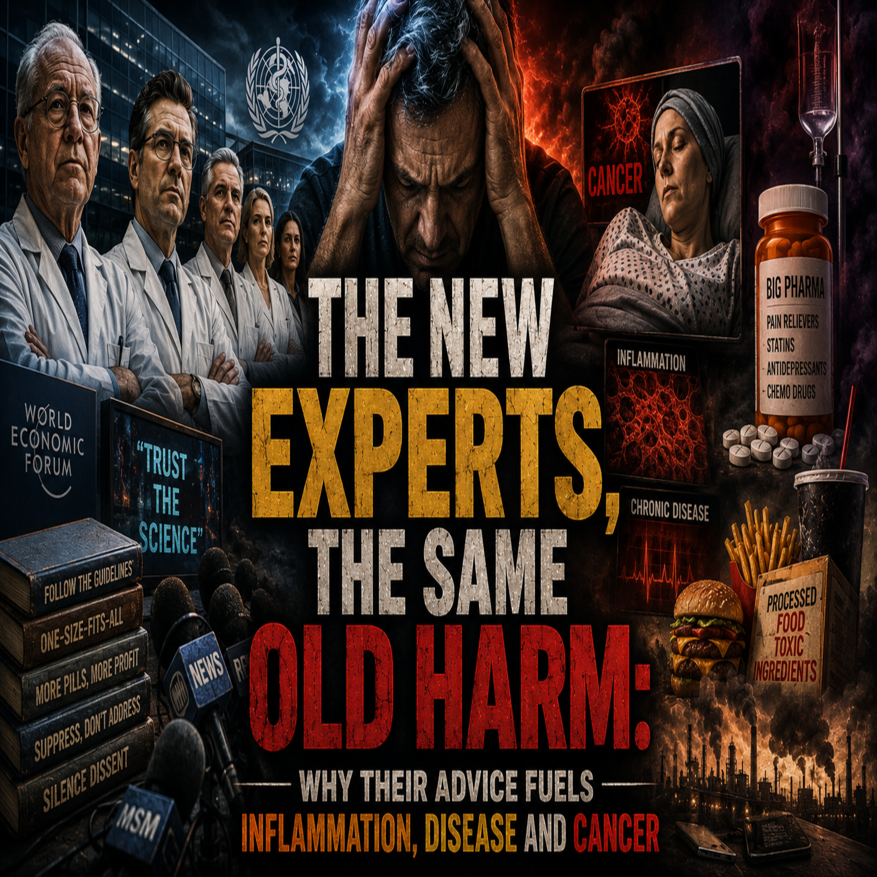 The New Experts, The Same Old Harm: Why Their Advice Fuels Inflammation, Disease & Cancer episode artwork