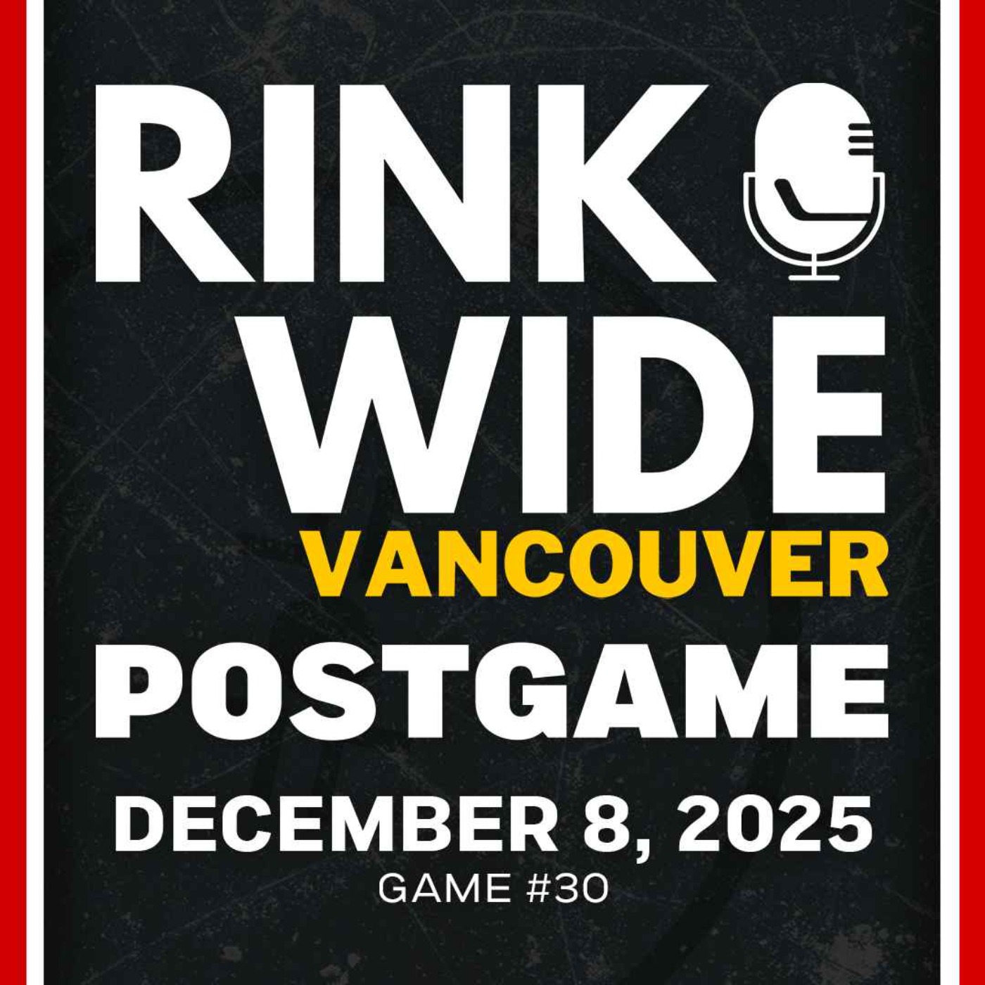 RINK WIDE POST-GAME: Vancouver Canucks vs Detroit Red Wings | Game #30 - Dec. 8, 2025