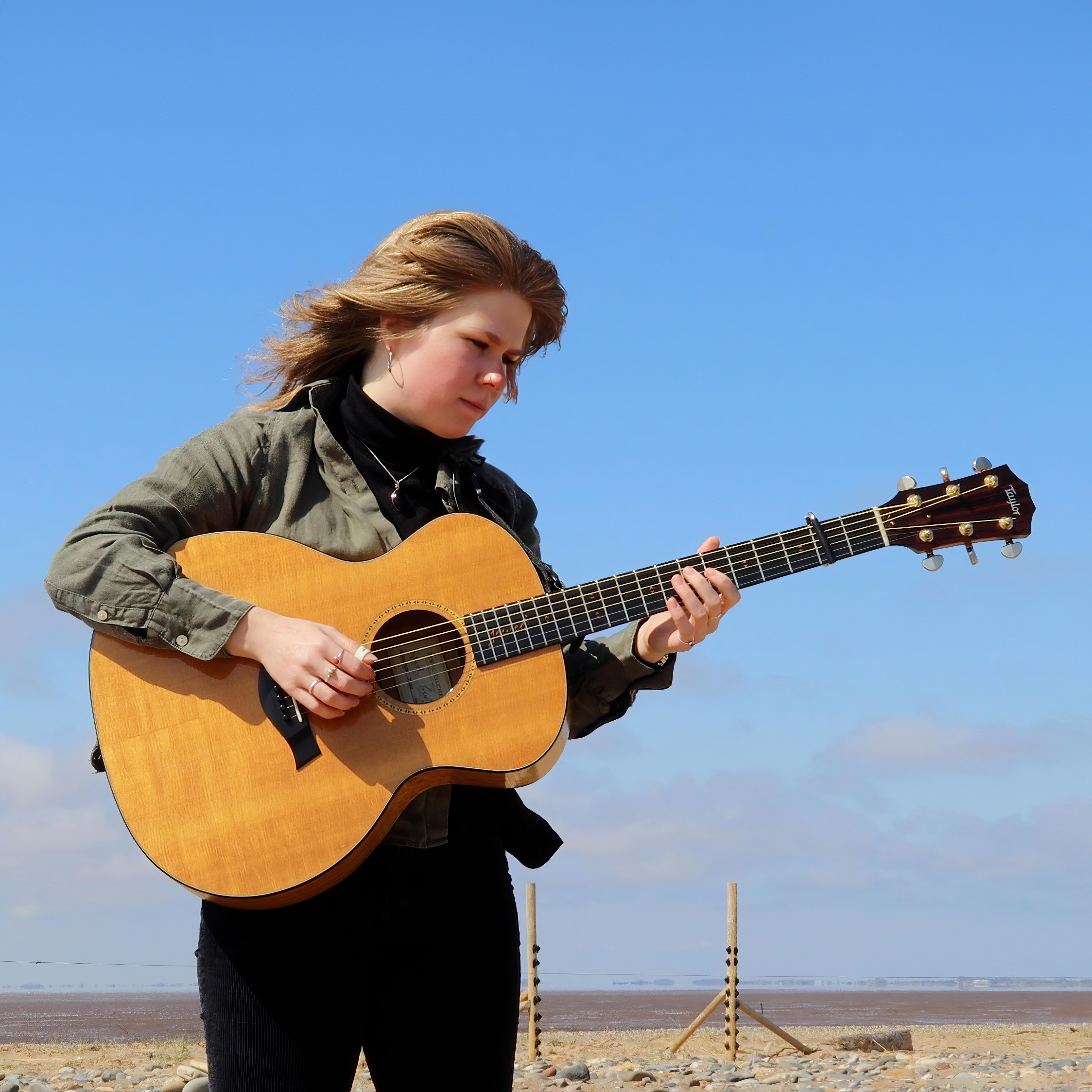 Katie Spencer at Spurn Point