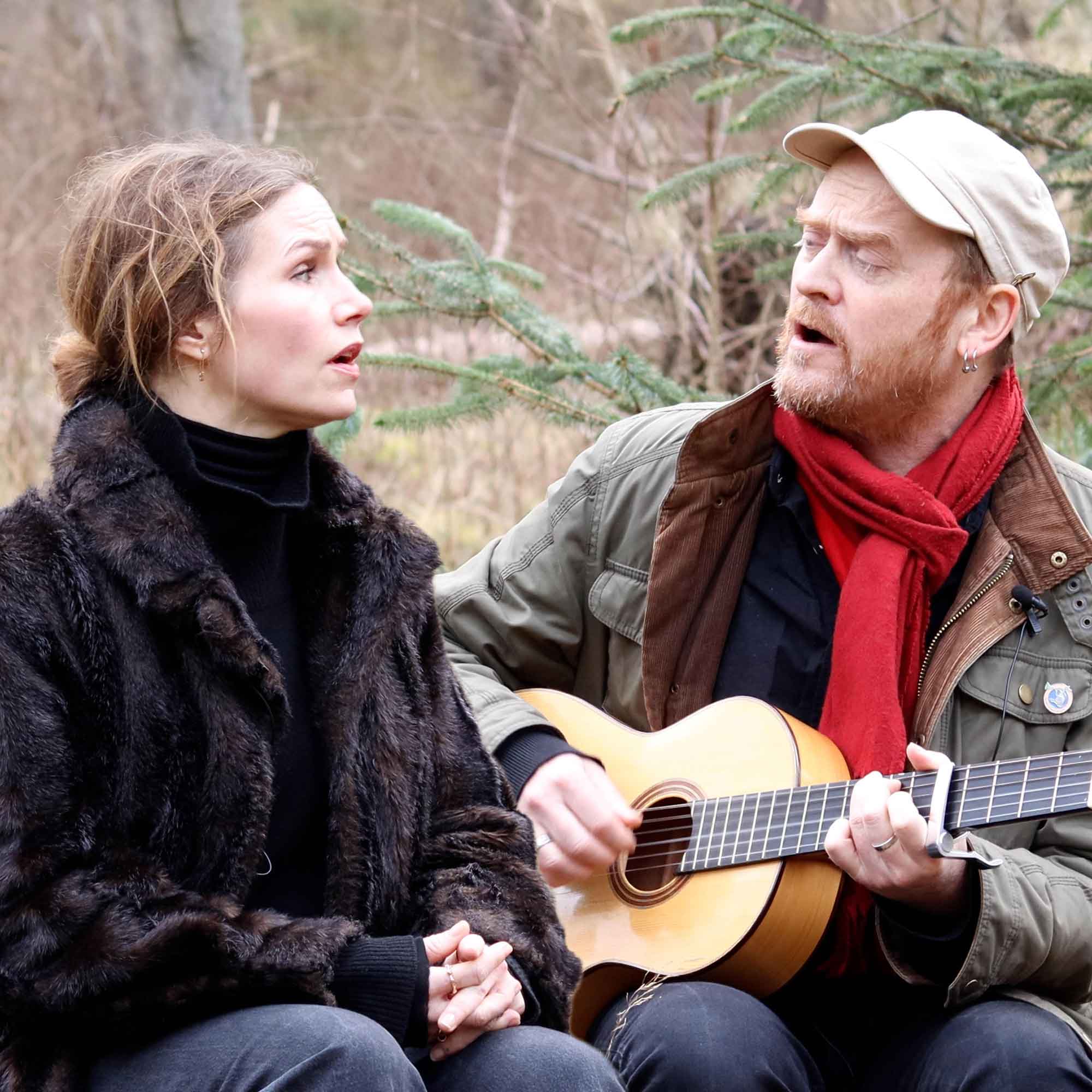 James Yorkston and Nina Persson in Tentsmuir Forest