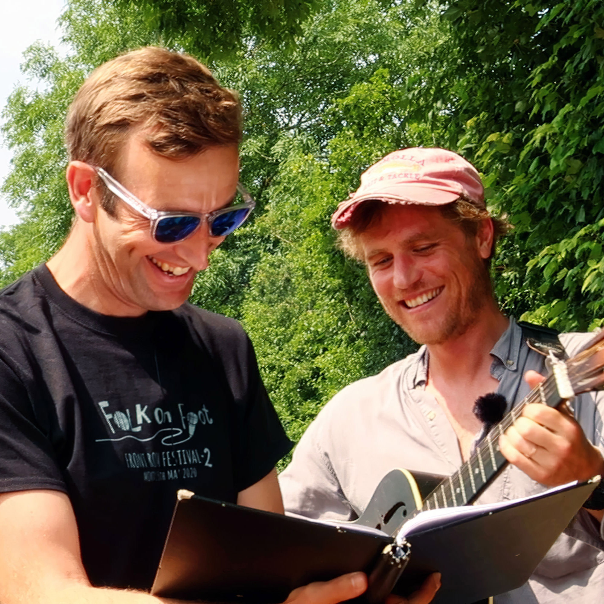 Robert Macfarlane & Johnny Flynn at Wandlebury