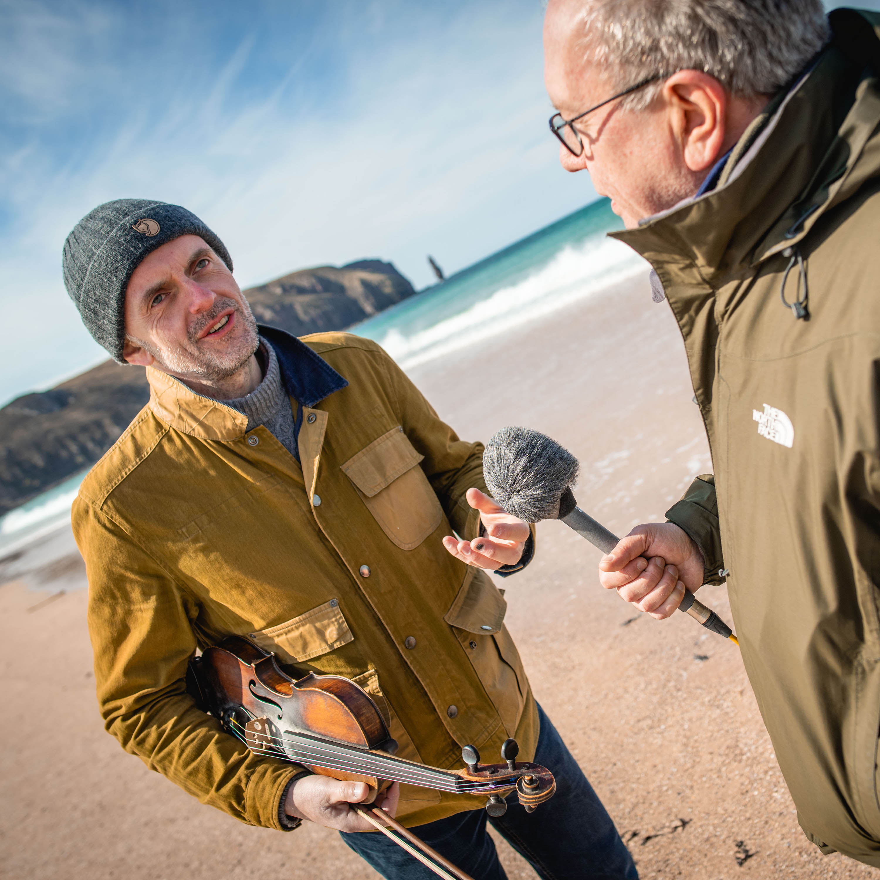 Duncan Chisholm at Sandwood Bay