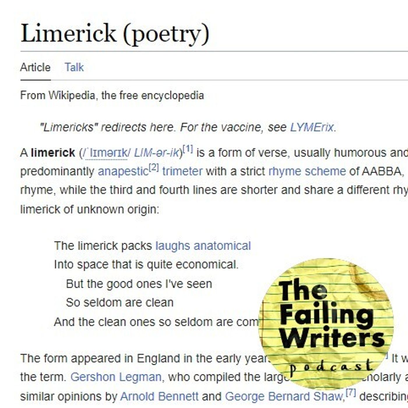 S3 Ep5: There was a podcast about limericks...