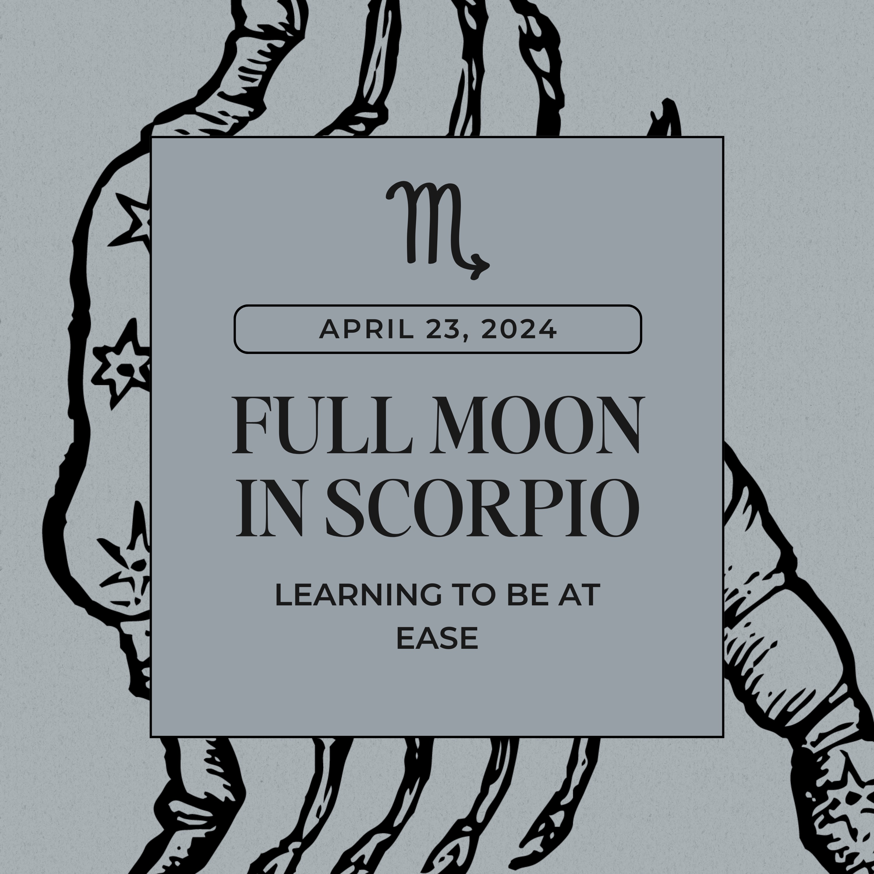 cover art for Full Moon in Scorpio April 2024 Astrology Horoscope | Learning To Be At Ease
