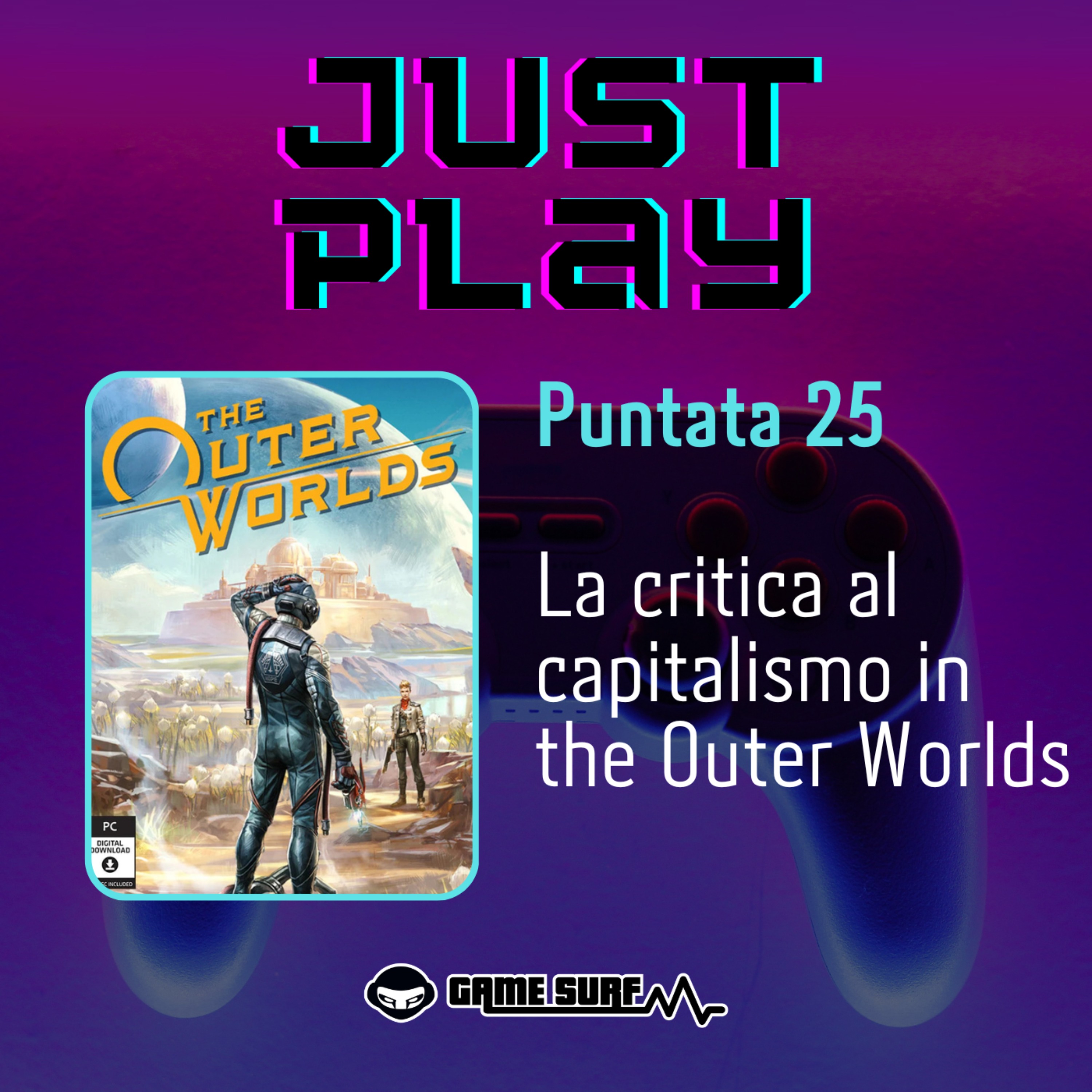 La critica al capitalismo in the Outer Worlds episode artwork