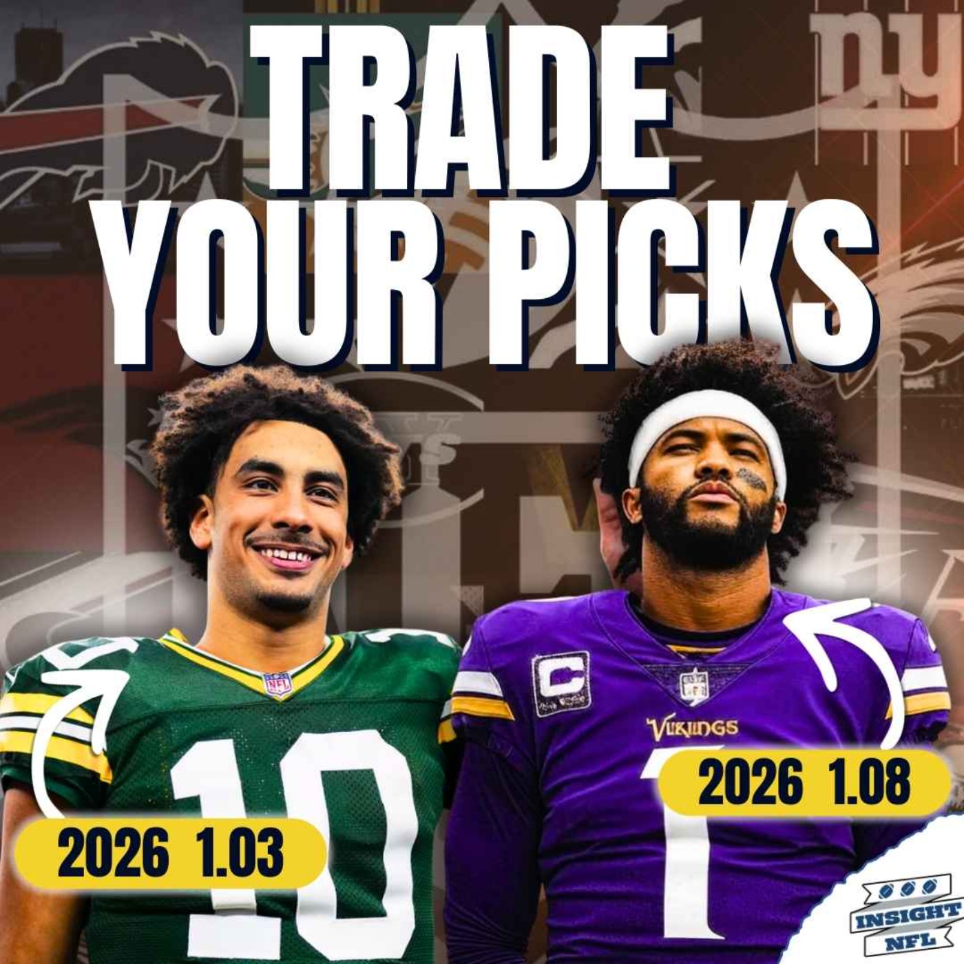 THIS OR THAT? Trade your rookie picks for these vets (1.01-1.12) | NFL Fantasy Football 2026 (Ep#121) episode artwork