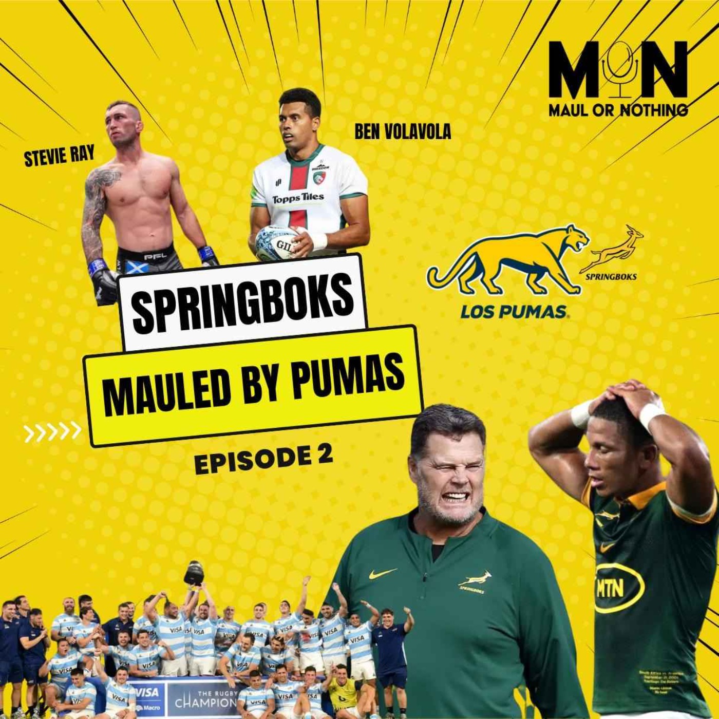 Pumas Slay the Springboks + Ben Volavola & Stevie 