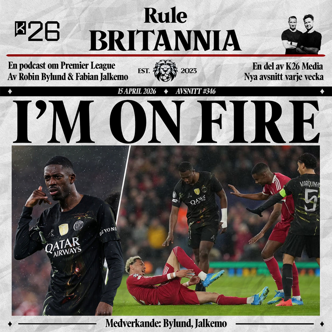 #346 I'm on fire episode artwork