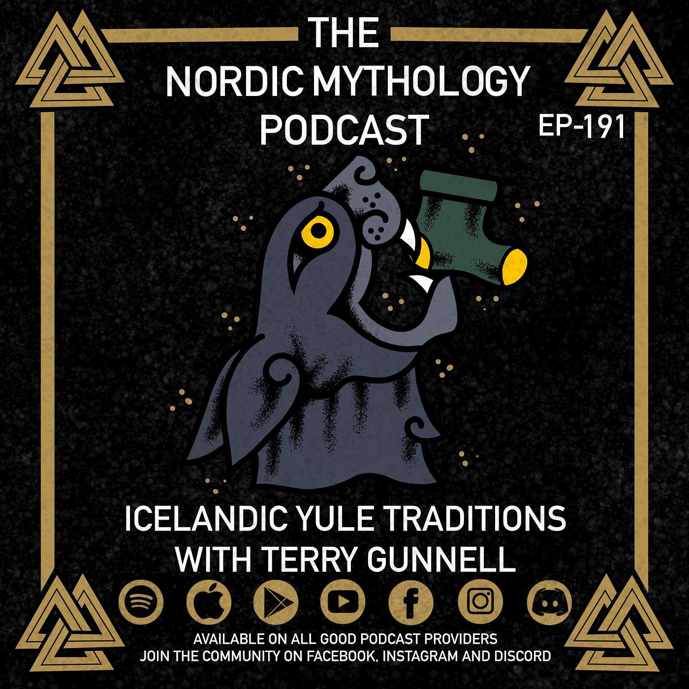 cover art for Ep 191 - Icelandic Yule Traditions With Terry Gunnell