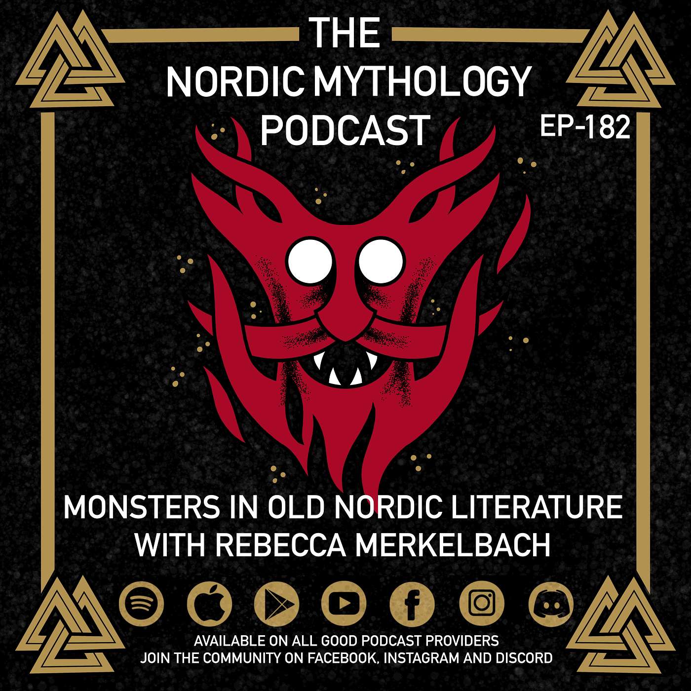 cover art for Ep 182 - Monsters in Old Norse Literature With Rebecca Merkelbach