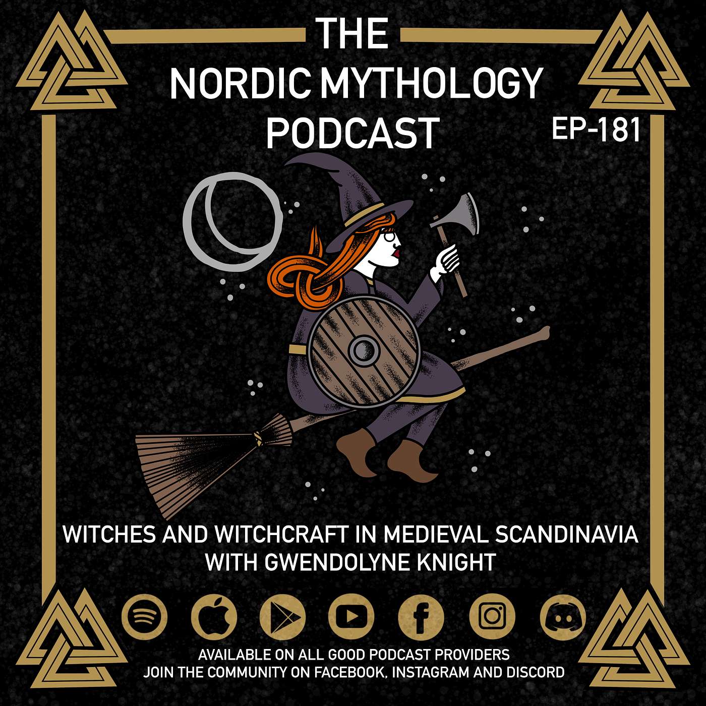 cover art for Ep 181 - Witches and Witchcraft in Medieval Scandinavia With Gwendolyne Knight