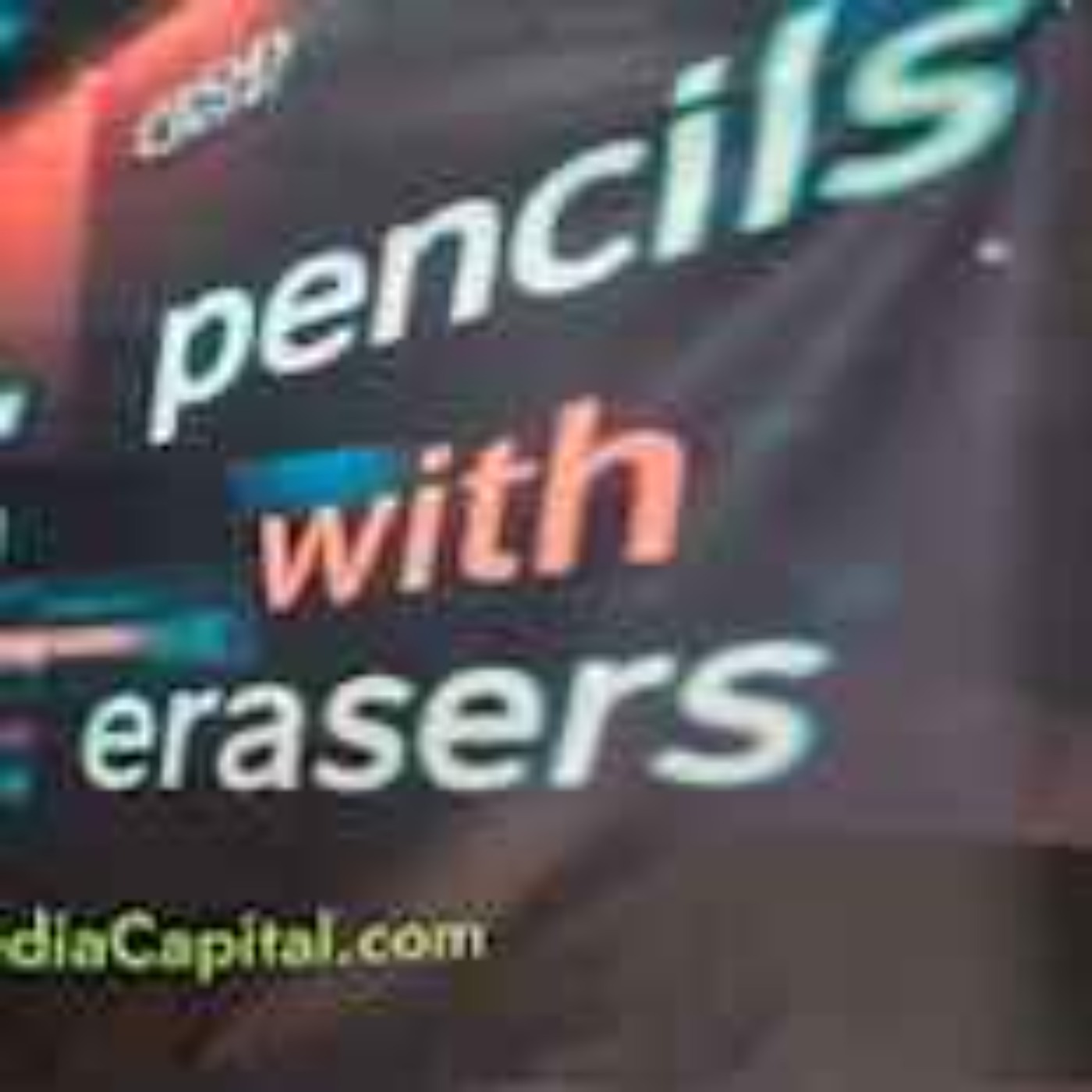 Pencils with Erasers E8 with hosts Danny & Anne. Guest: Diamond Jim Young from the NYSE episode artwork