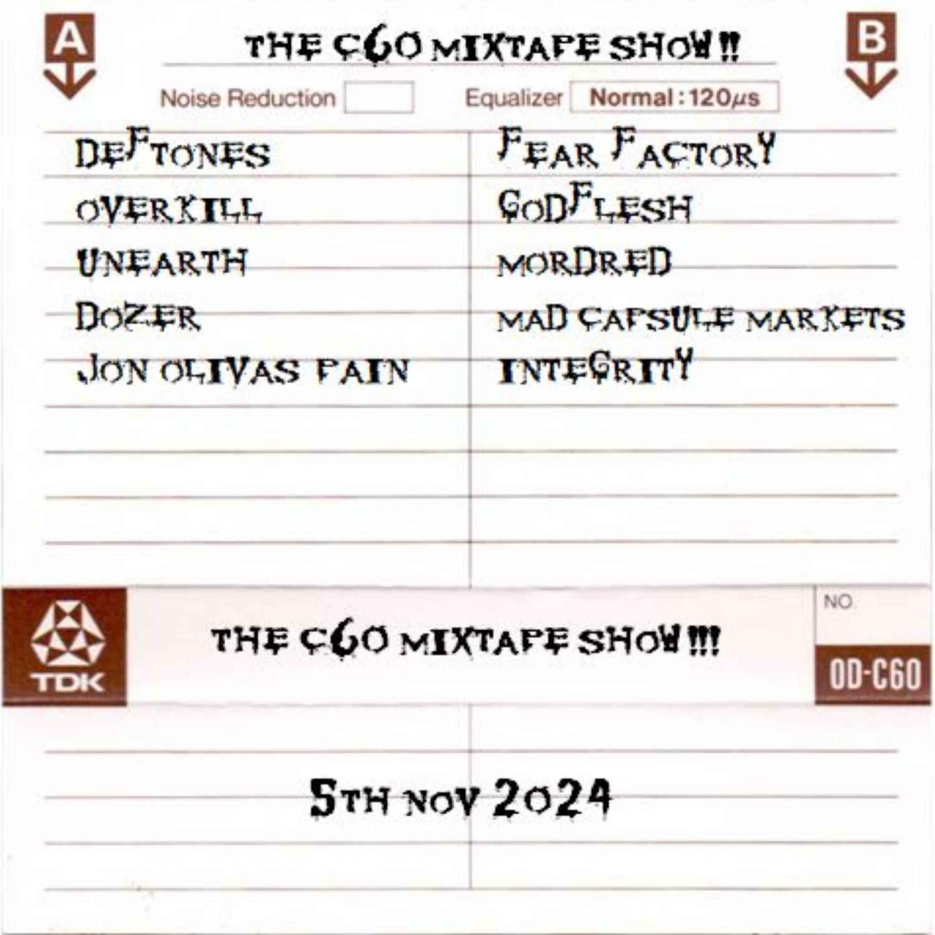 The C60 Mixtape Show 5th November 2024