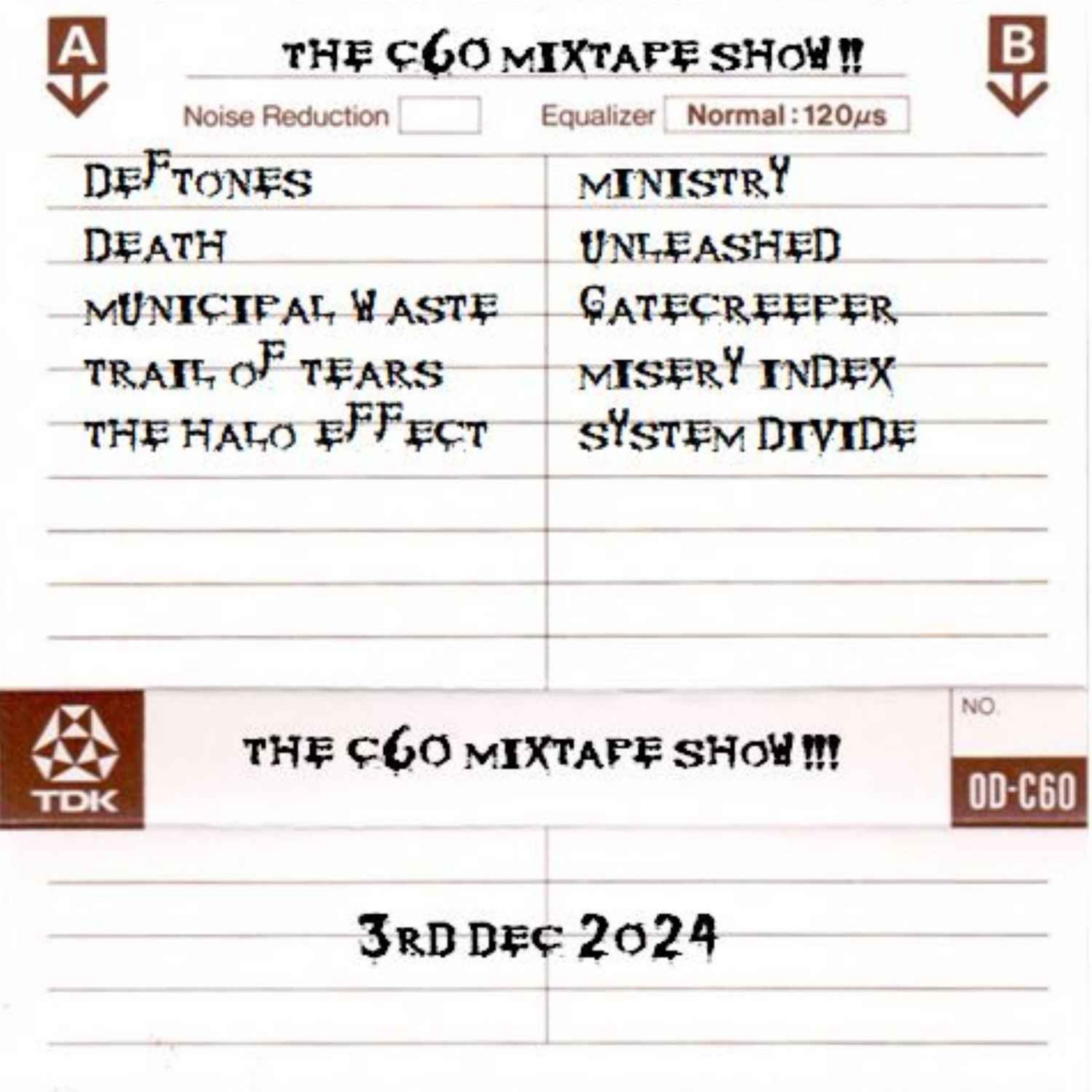 The C60 Mixtape Show 3rd December 2024