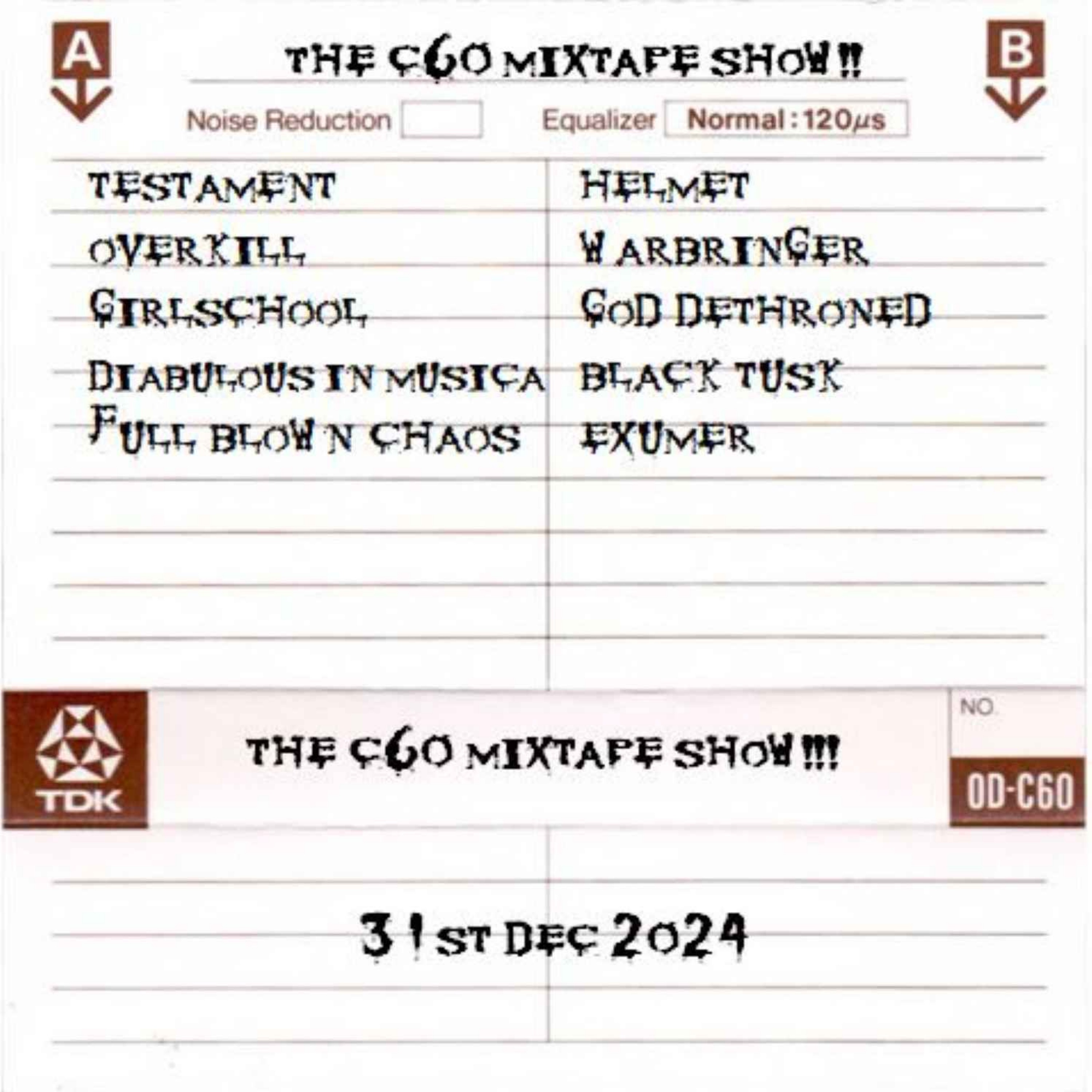 The C60 Mixtape Show 31st December 2024