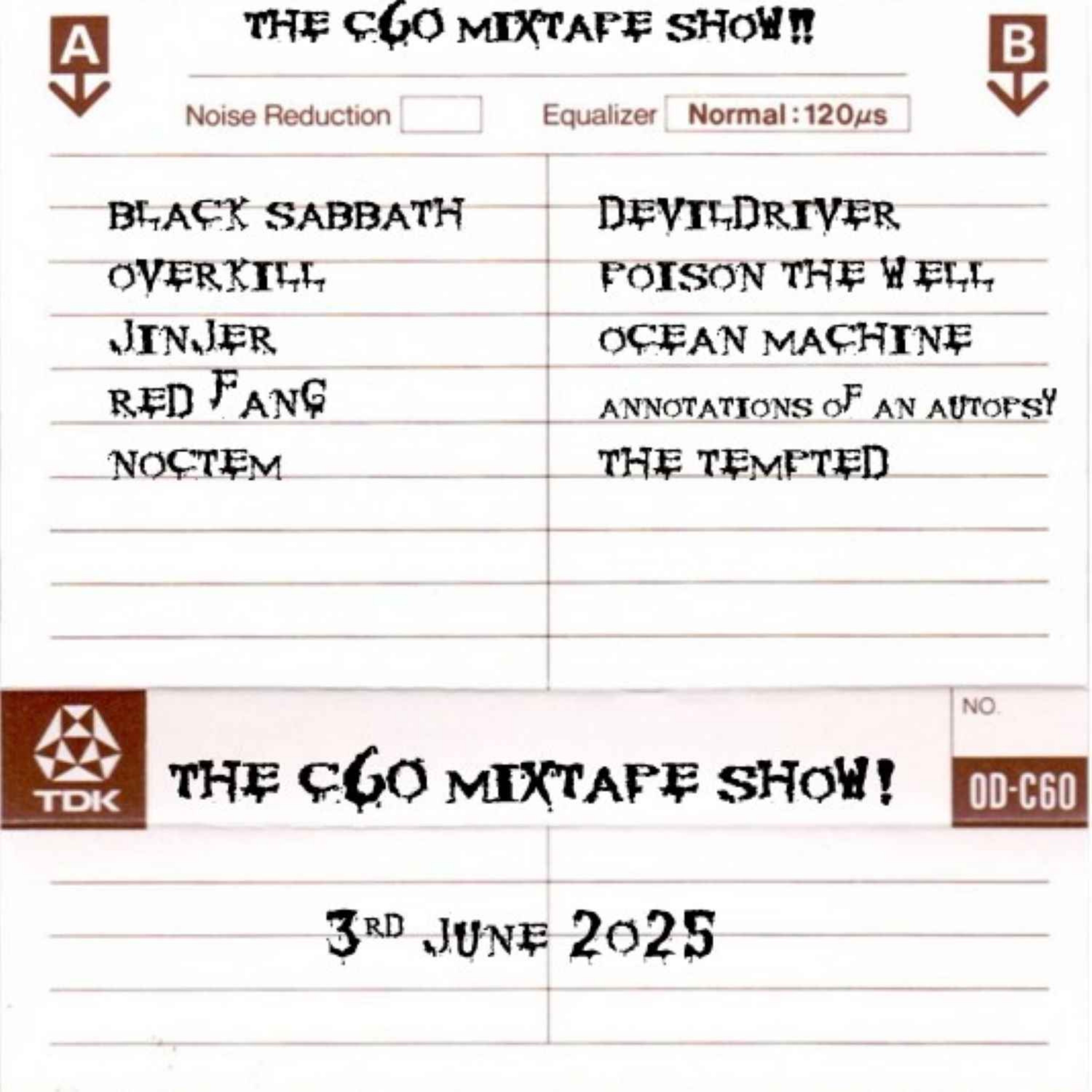 The C60 Mixtape Show 3rd June 2025